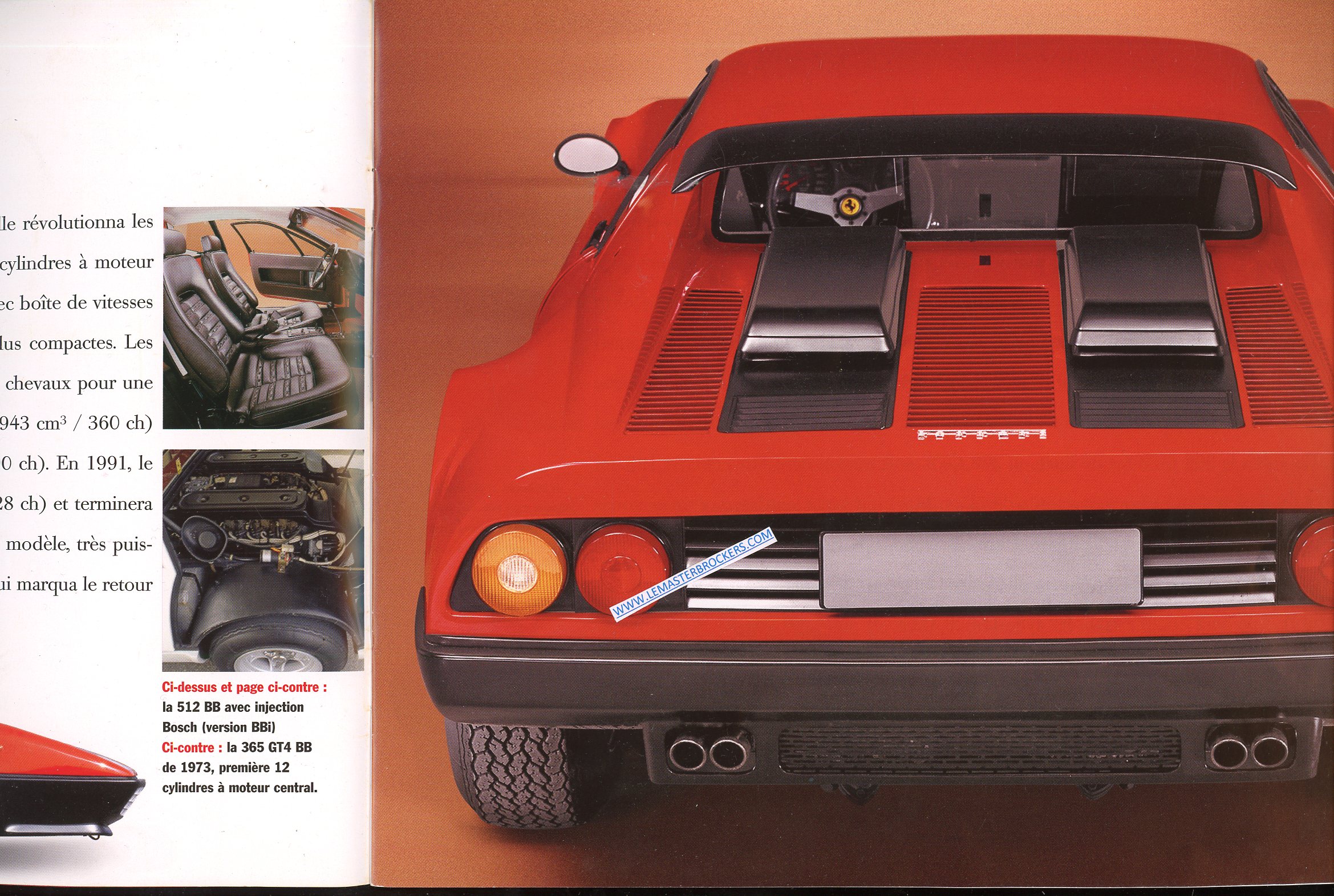 CATALOGUE FERRARI LES MOTEUR ARRIERE 1967-2004