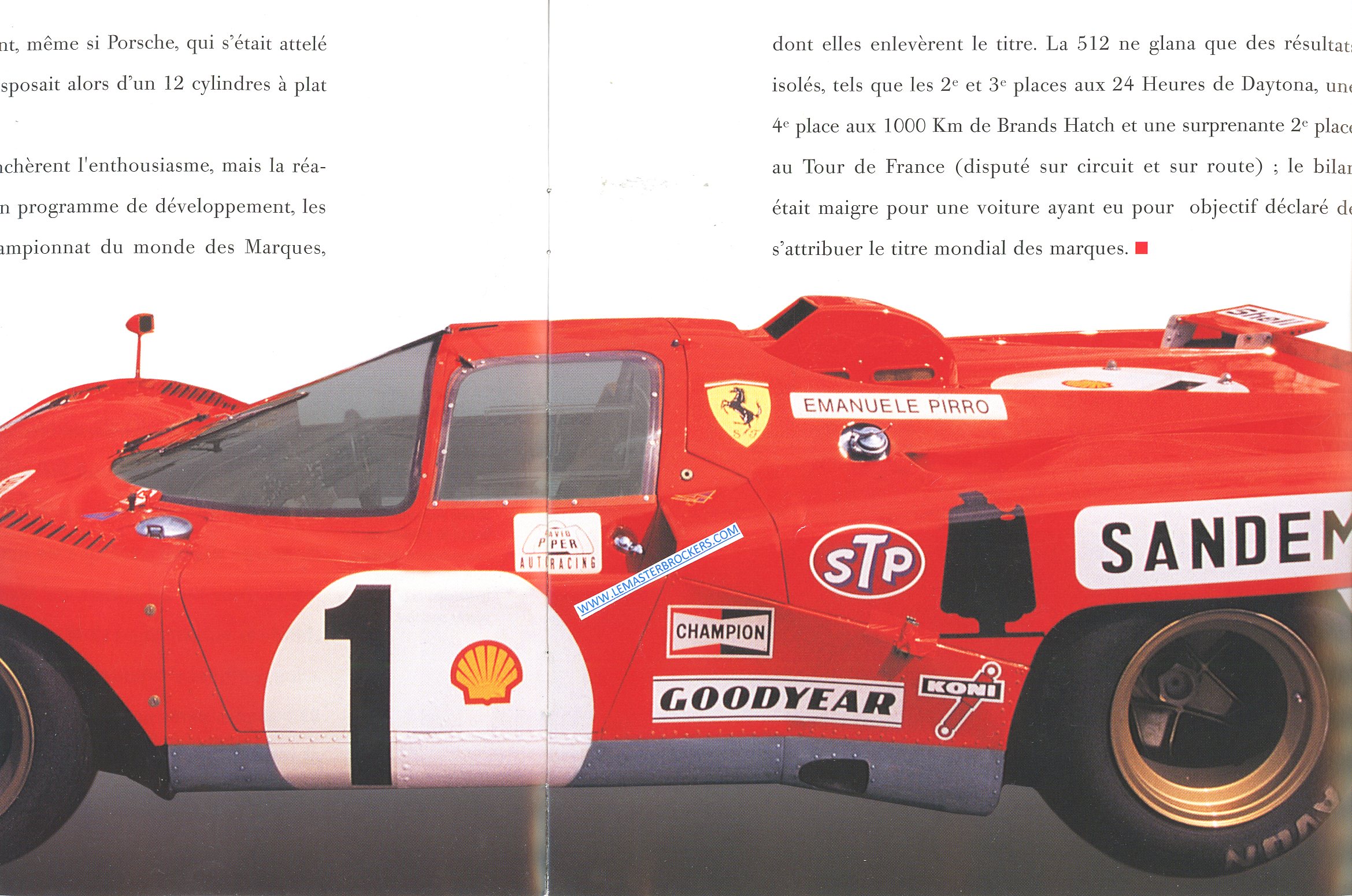 CATALOGUE FERRARI 512S 1970