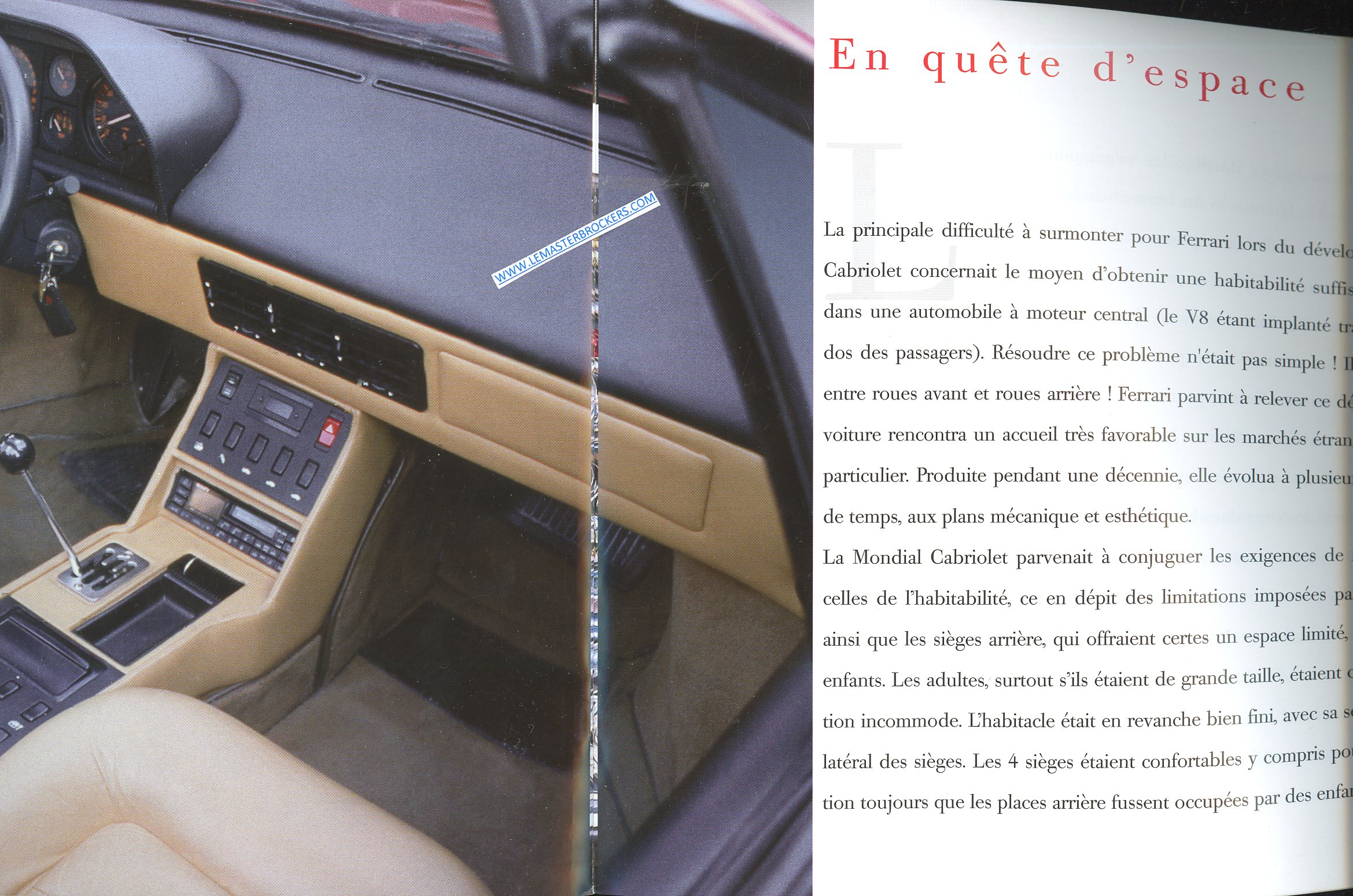CATALOGUE FERRARI MONDIAL CABRIOLET 1983