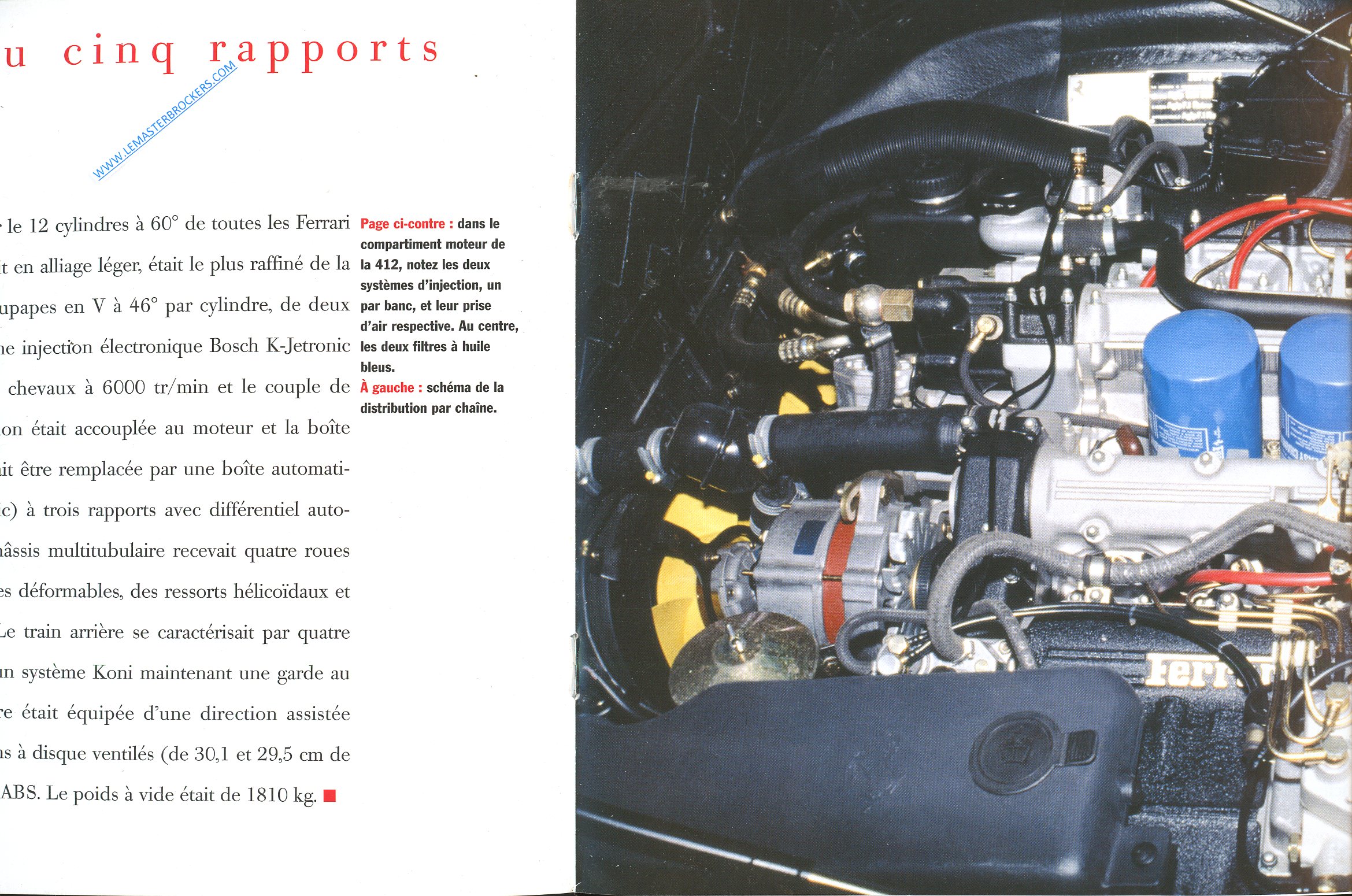 CATALOGUE FERRARI 412 1985