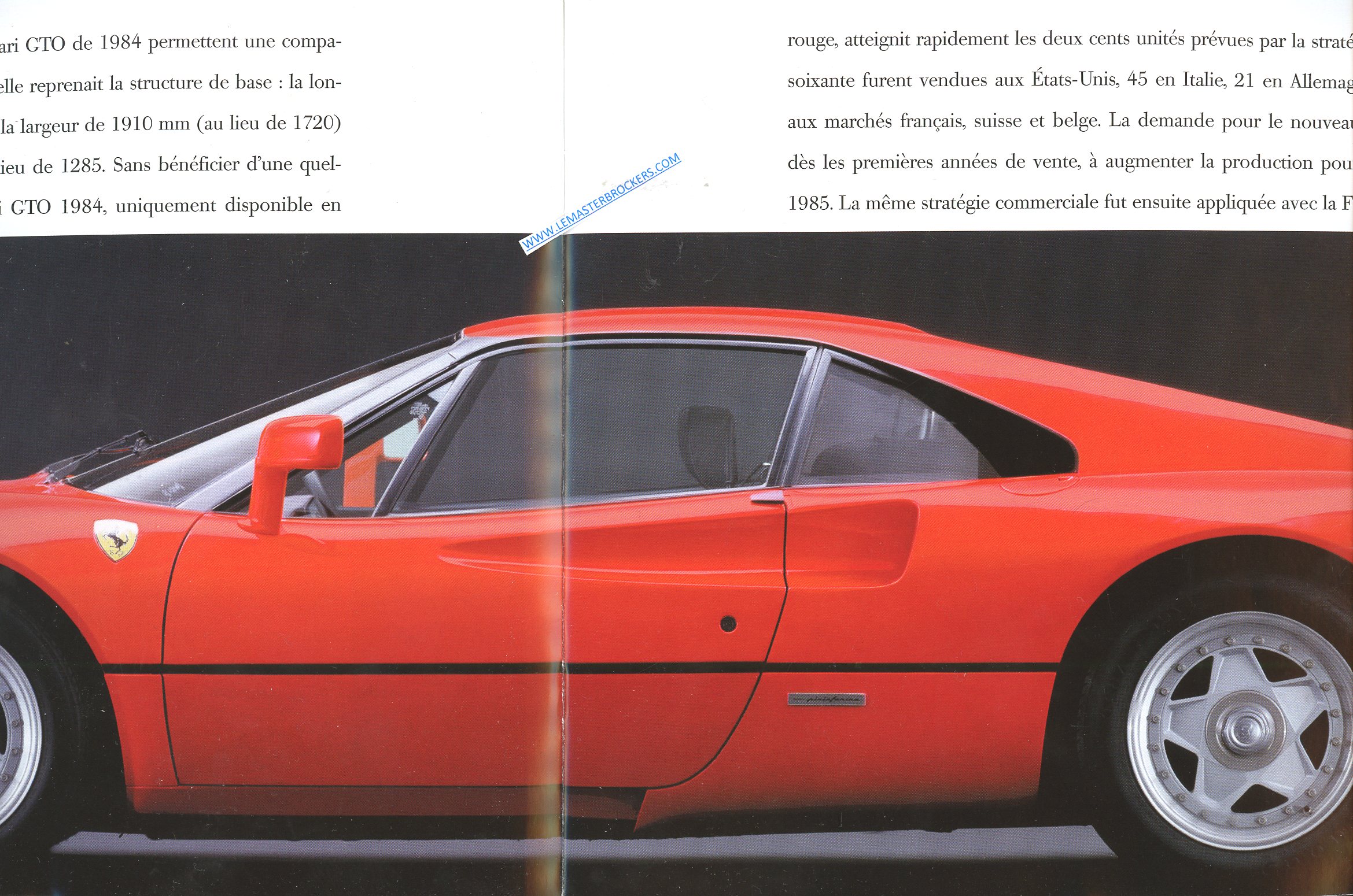 CATALOGUE FERRARI GTO 1984