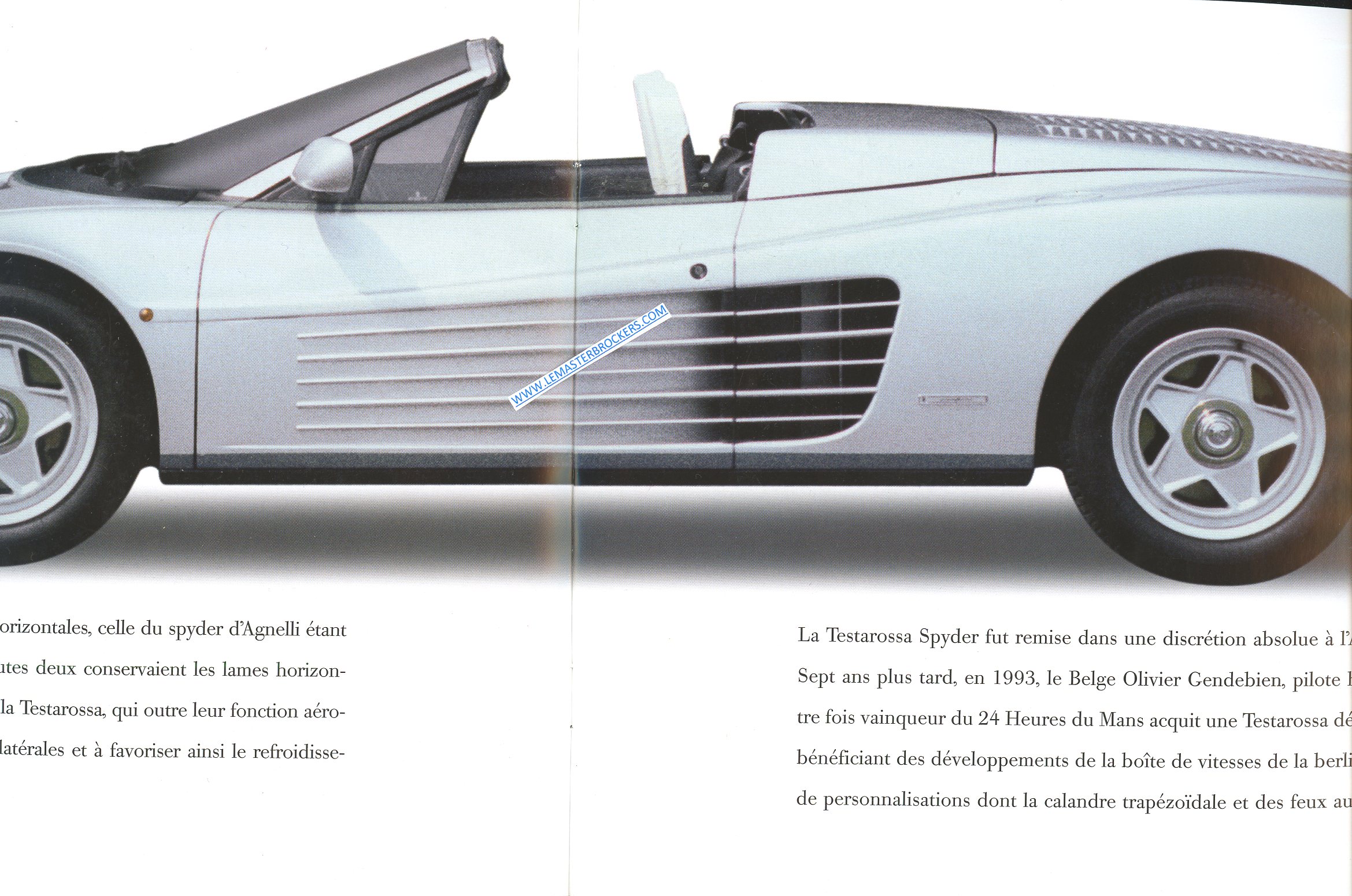 CATALOGUE FERRARI TESTAROSSA SPYDER PROJET SPECIAL 1986