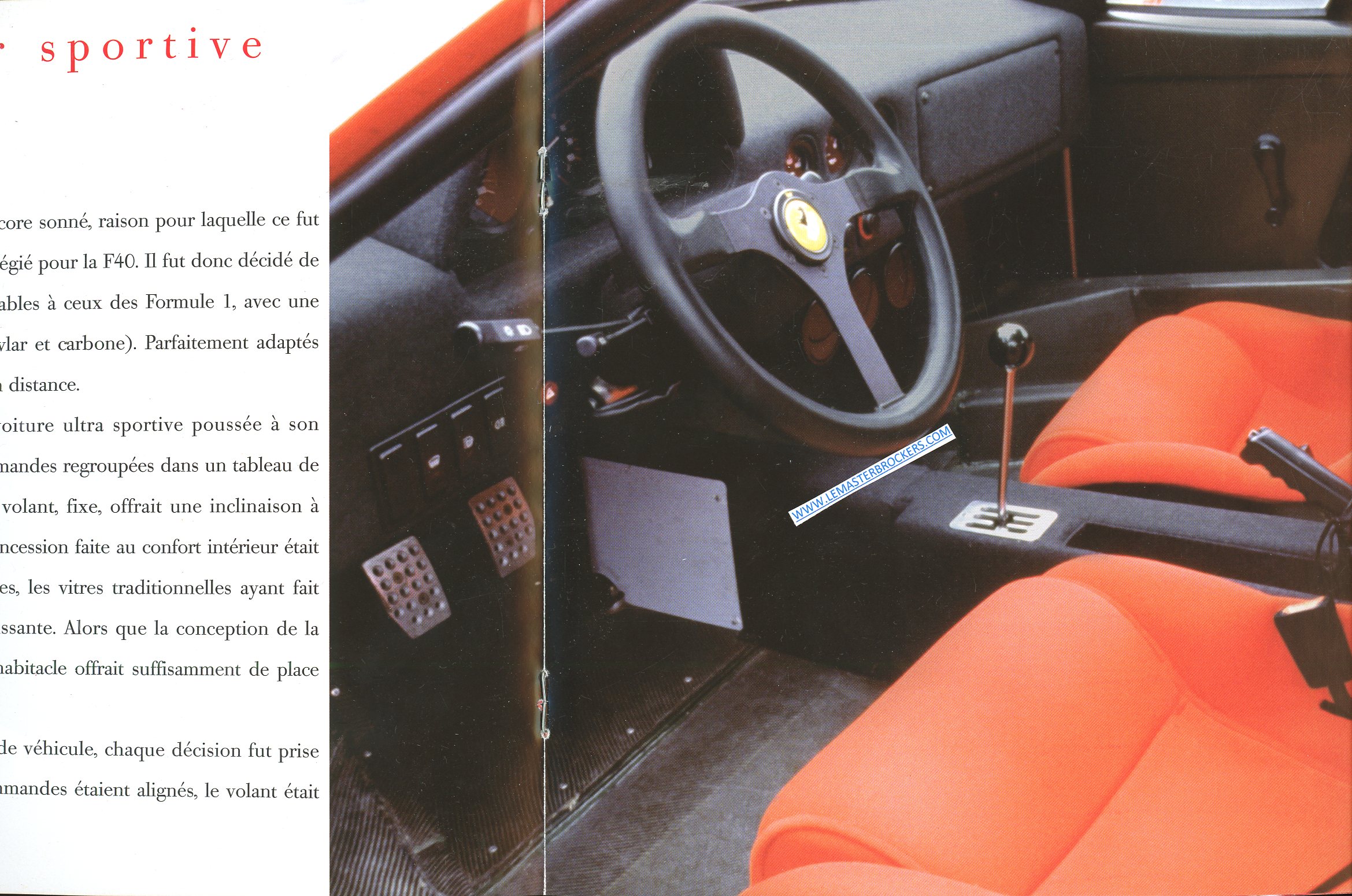 CATALOGUE FERRARI F40 1987