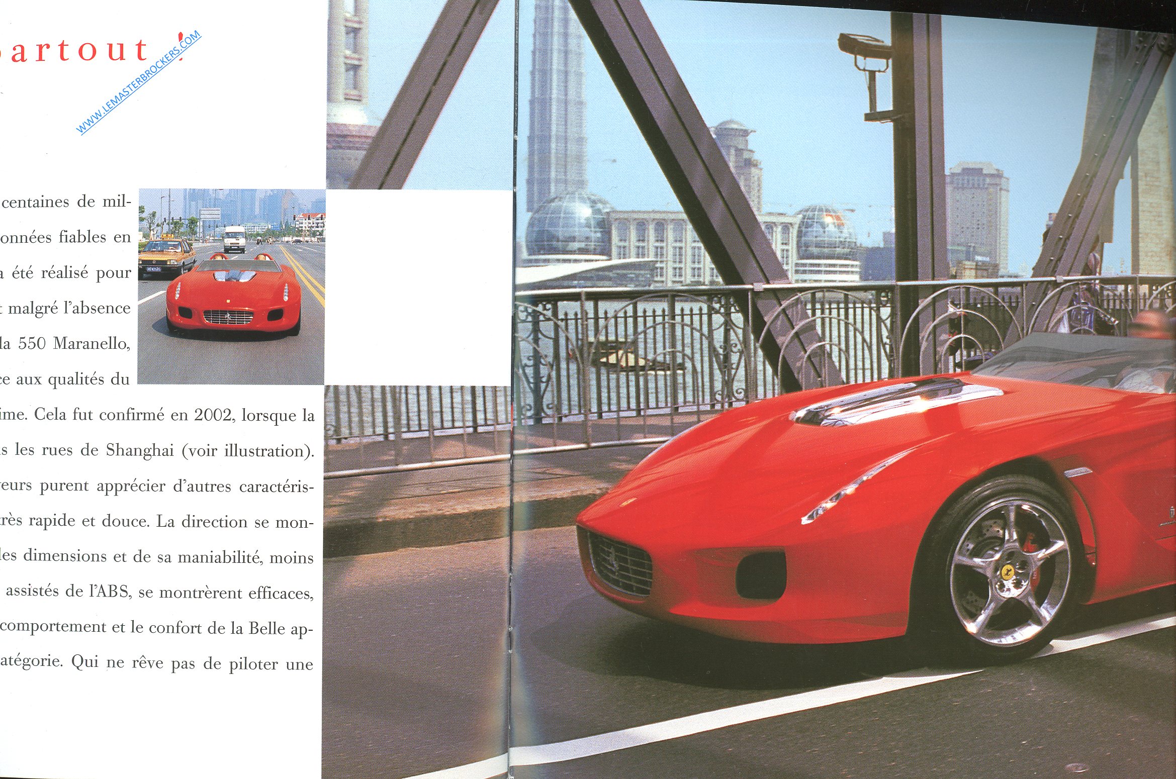 CATALOGUE FERRARI PINIFARINA ROSSA 2000 PROJET SPECIAL