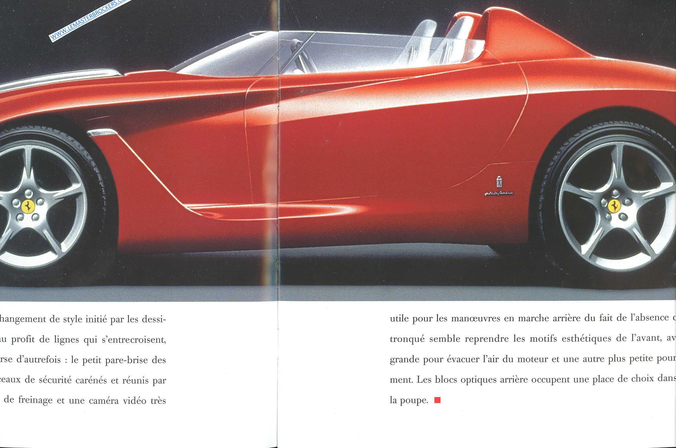 CATALOGUE FERRARI PINIFARINA ROSSA 2000 PROJET SPECIAL