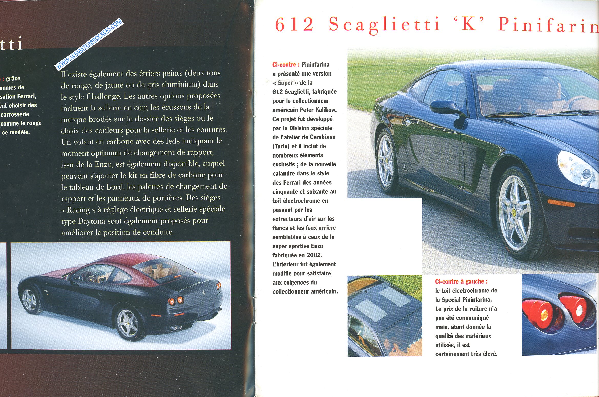 CATALOGUE FERRARI 612 SCAGLIETTI 2004