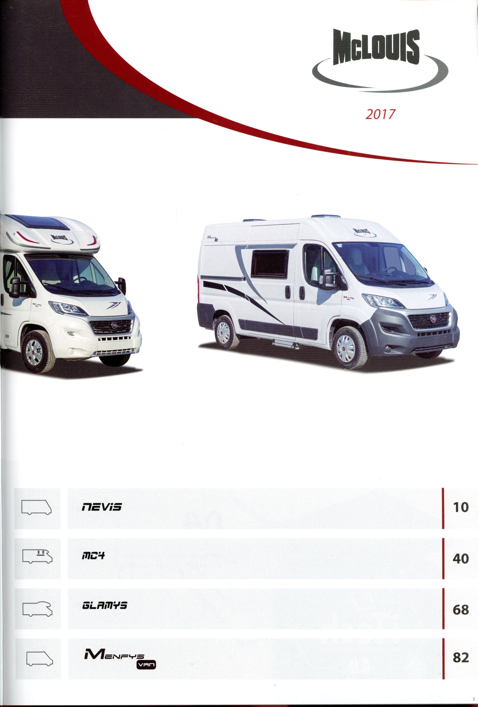 CATALOGUE McLOUIS 2017 NEVIS MC4 GLAMYS MENFYS VAN