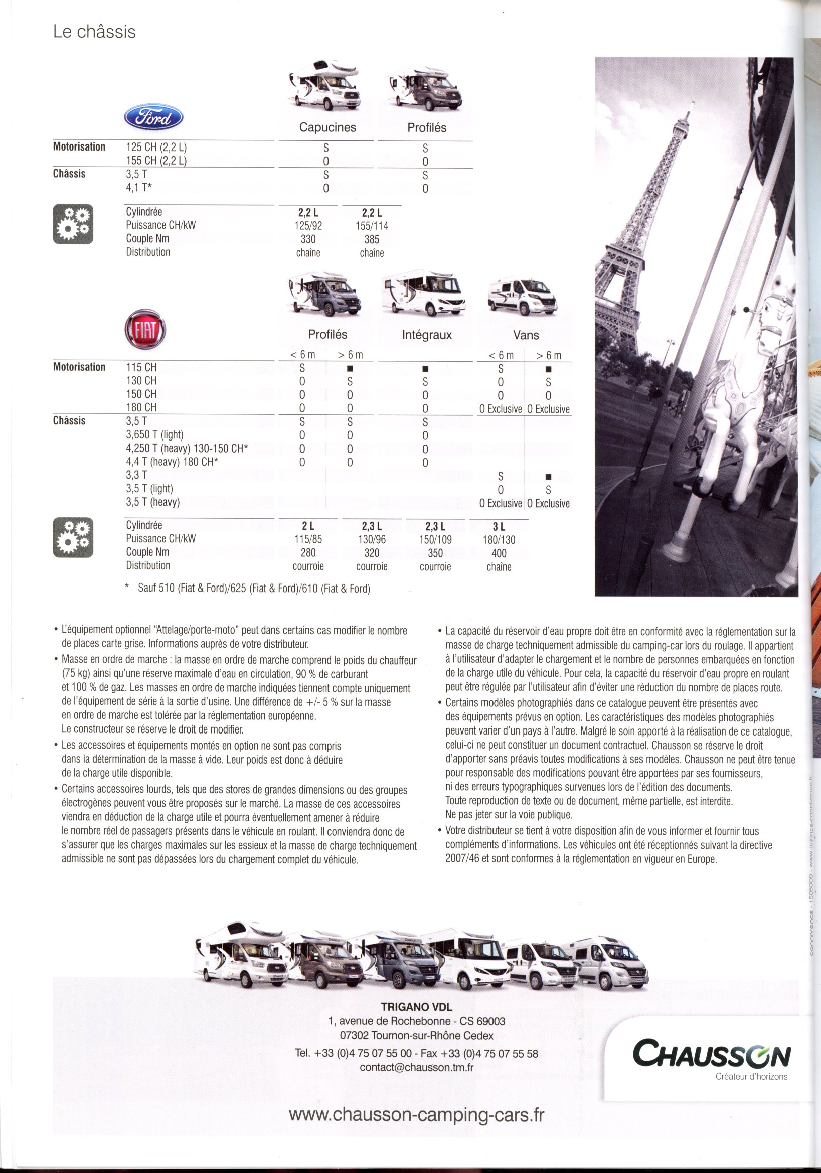 CATALOGUE CHAUSSON SO FRENCH 2016 CAMPING-CARS ET VANS