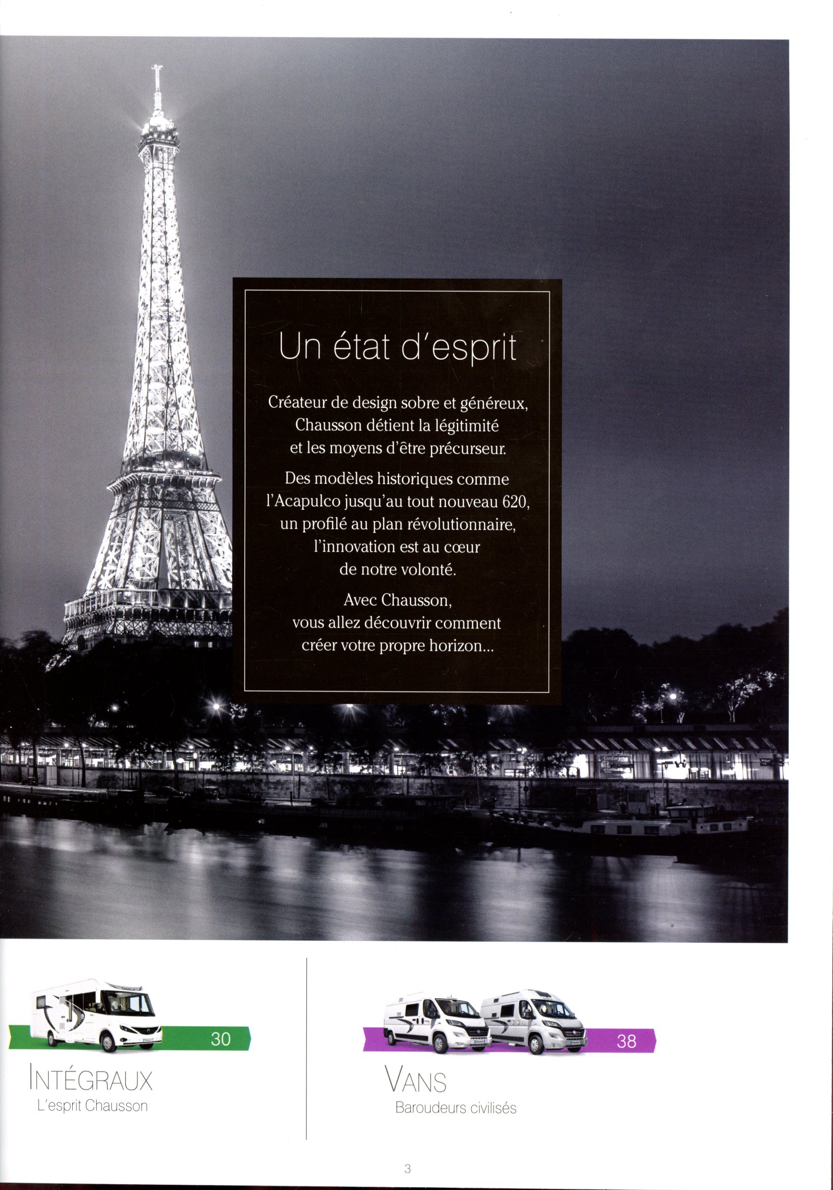 CATALOGUE CHAUSSON SO FRENCH 2016 CAMPING-CARS ET VANS
