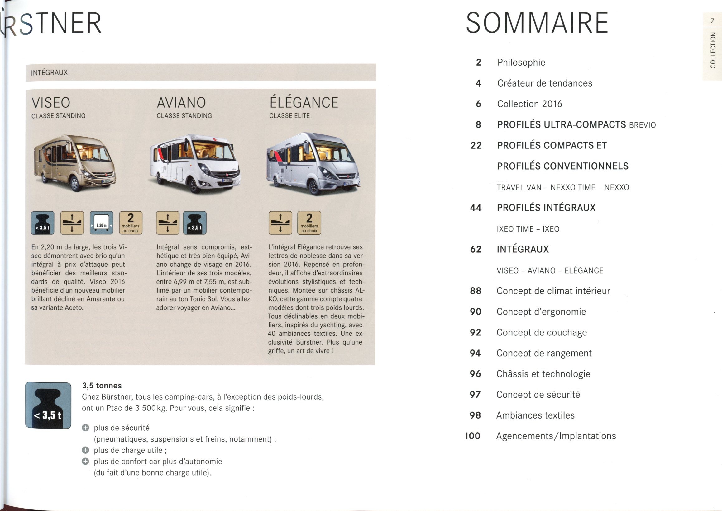 CATALOGUE BÜRSTNER 2016 CAMPING-CARS