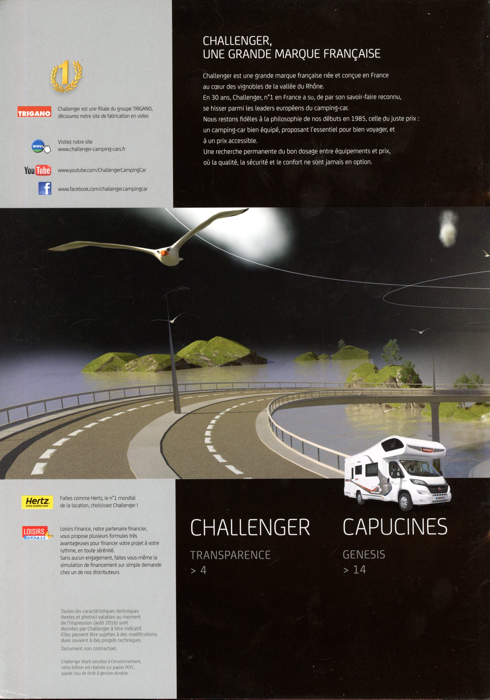 CATALOGUE CHALLENGER GENESIS MAGEO SIRIUS VANY DE 2017