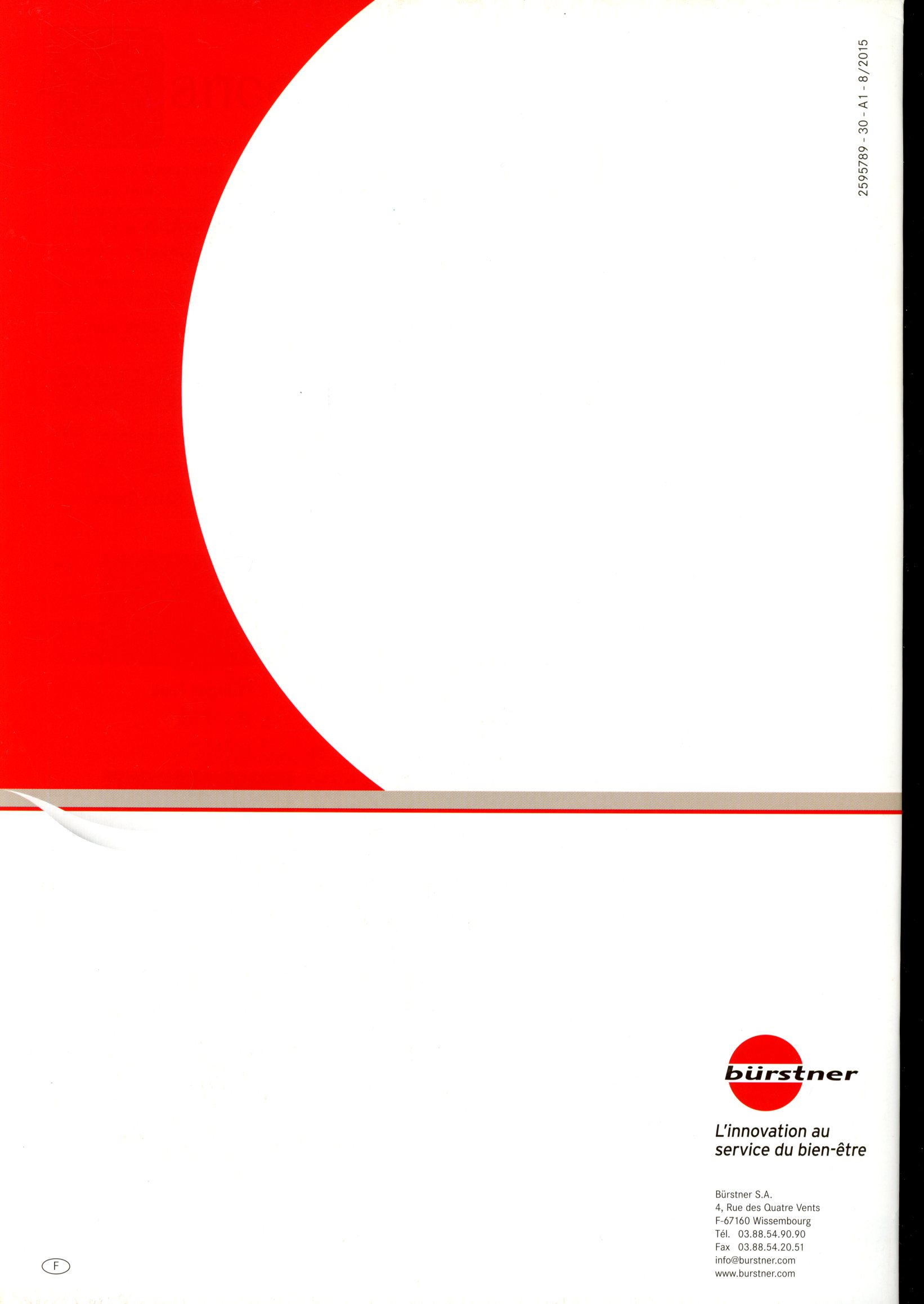 CATALOGUE BÜRSTNER 2016 CARACTERISTIQUES TECHNIQUES EDITION 2015