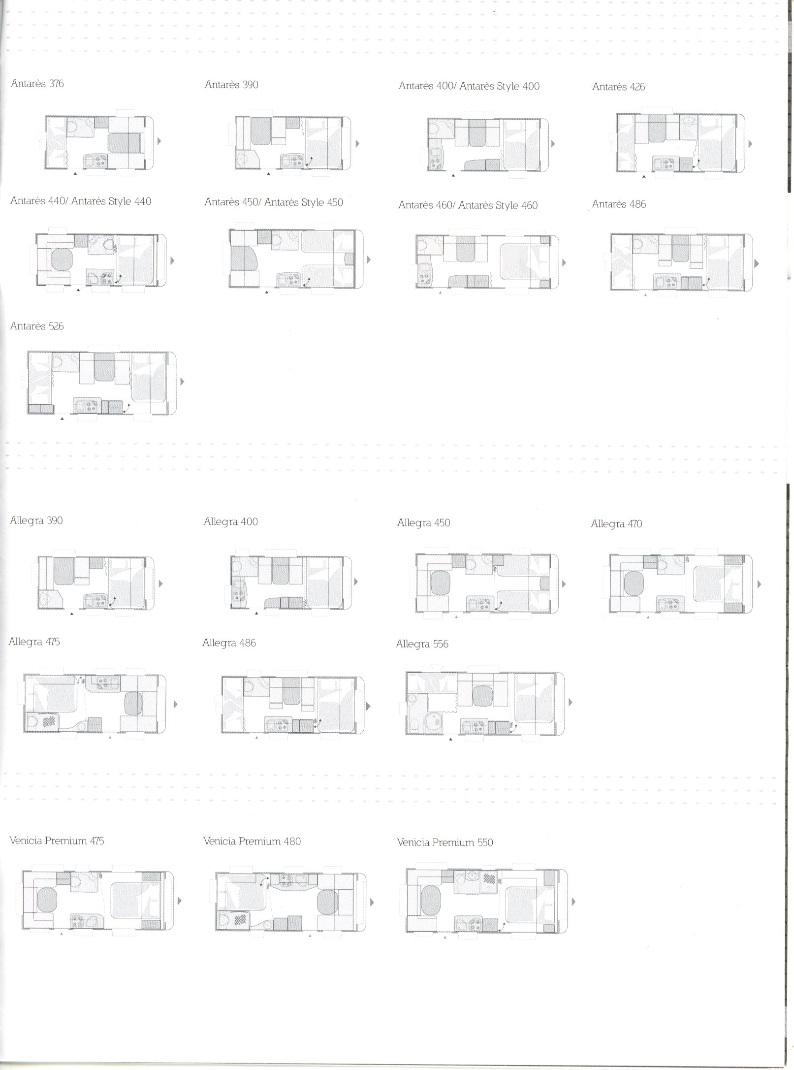 BROCHURE CARACTERISTIQUES TECHNIQUES CARAVELAIR CARAVANE 2015