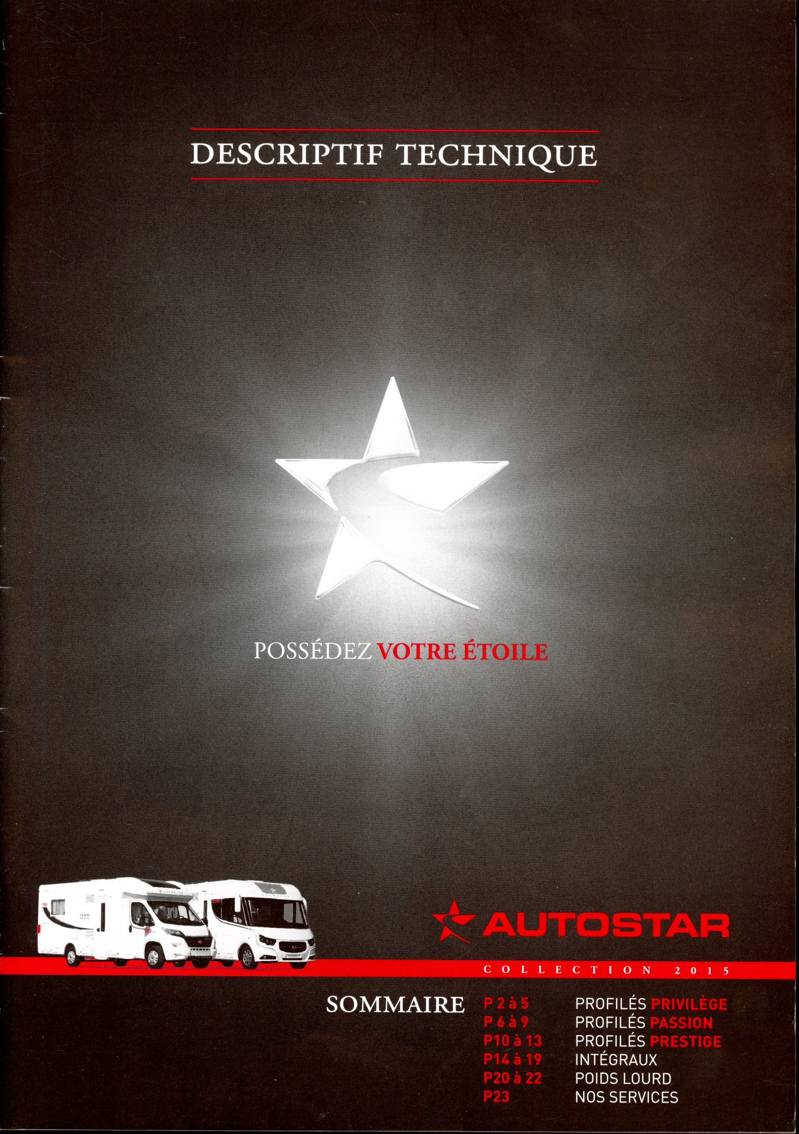 CATALOGUE CAMPING-CARS AUTOSTAR COLLECTION 2015