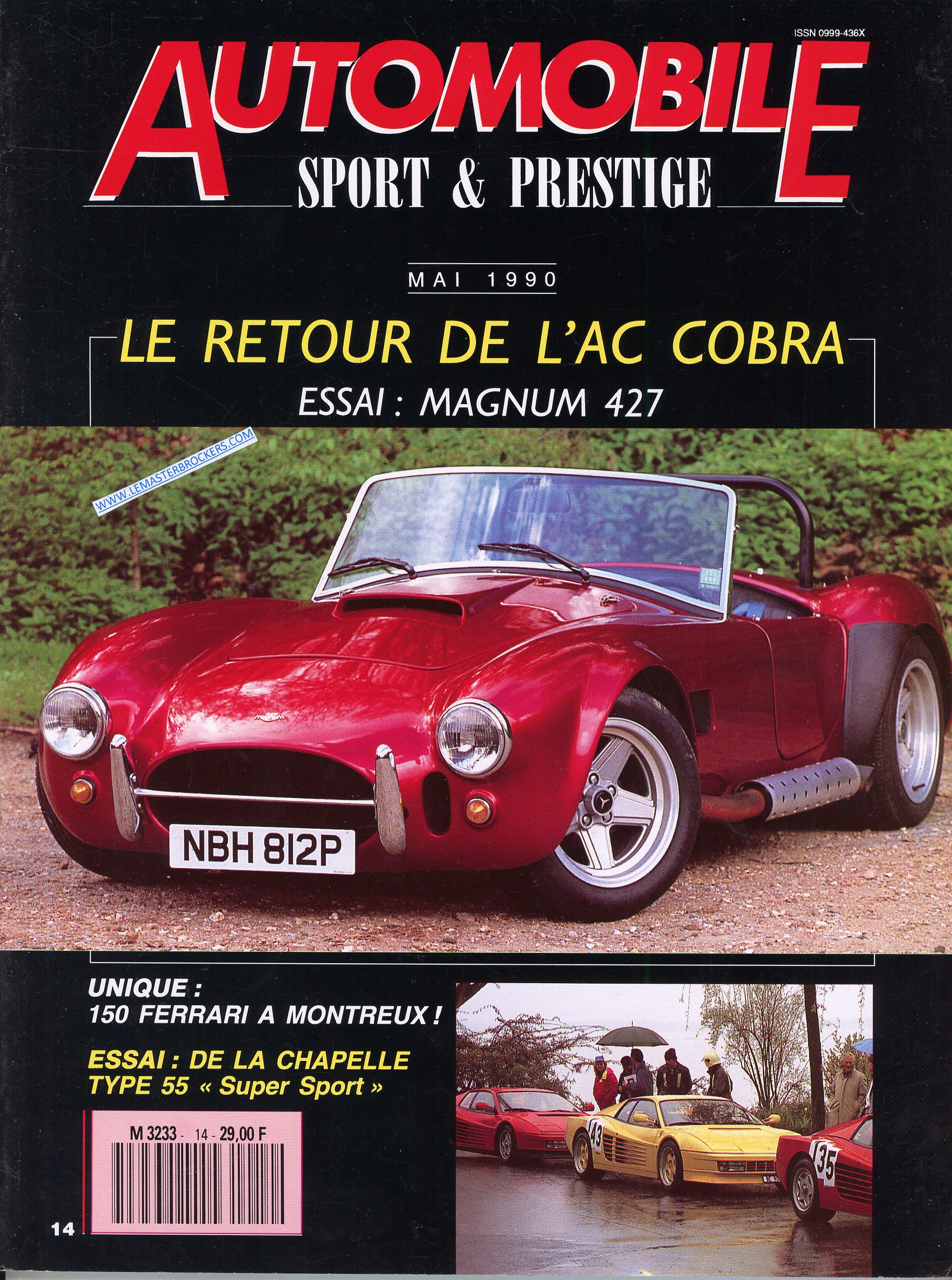 MAGAZINE AUTOMOBILE SPORT ET PRESTIGE N° 14 CORRADO AC COBRA MYTHOS R25 V6