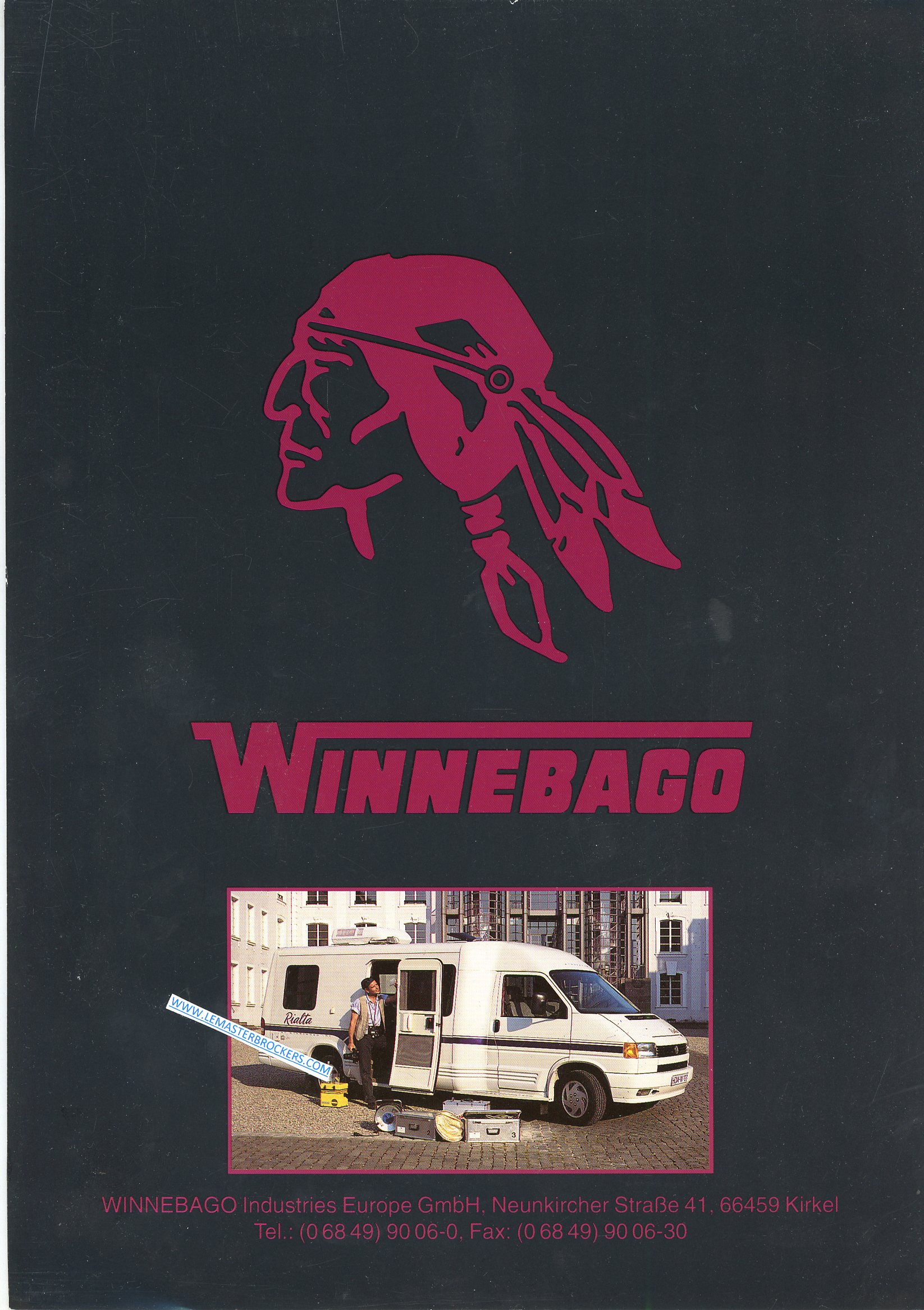 BROCHURE CAMPING-CAR WINNEBAGO RIALTA SUR VW T4