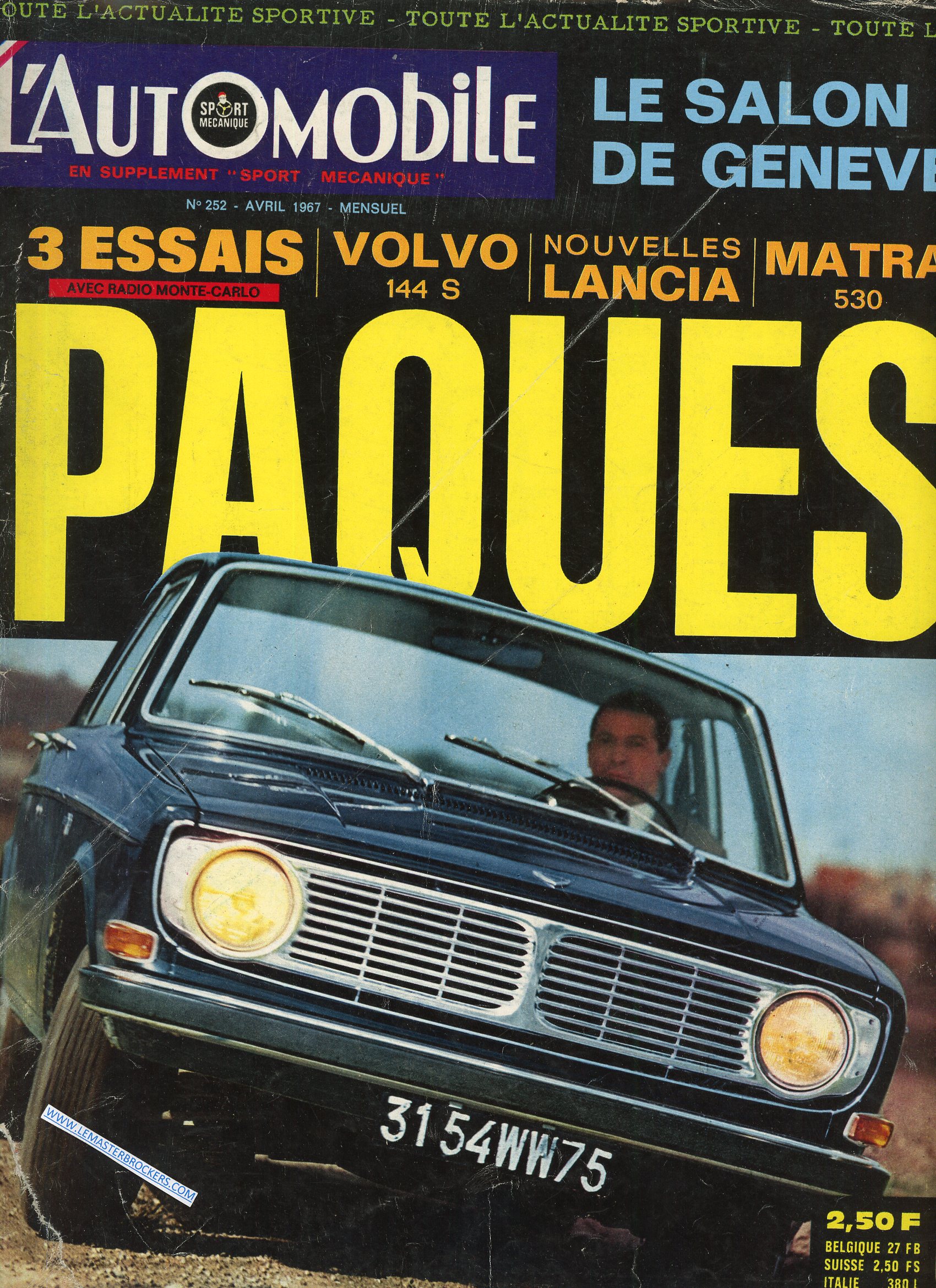 LAUTOMBILE MAGAZINE 245 AVRIL 1967 ESSAIS MATRA 530 - VOLVO 144 S