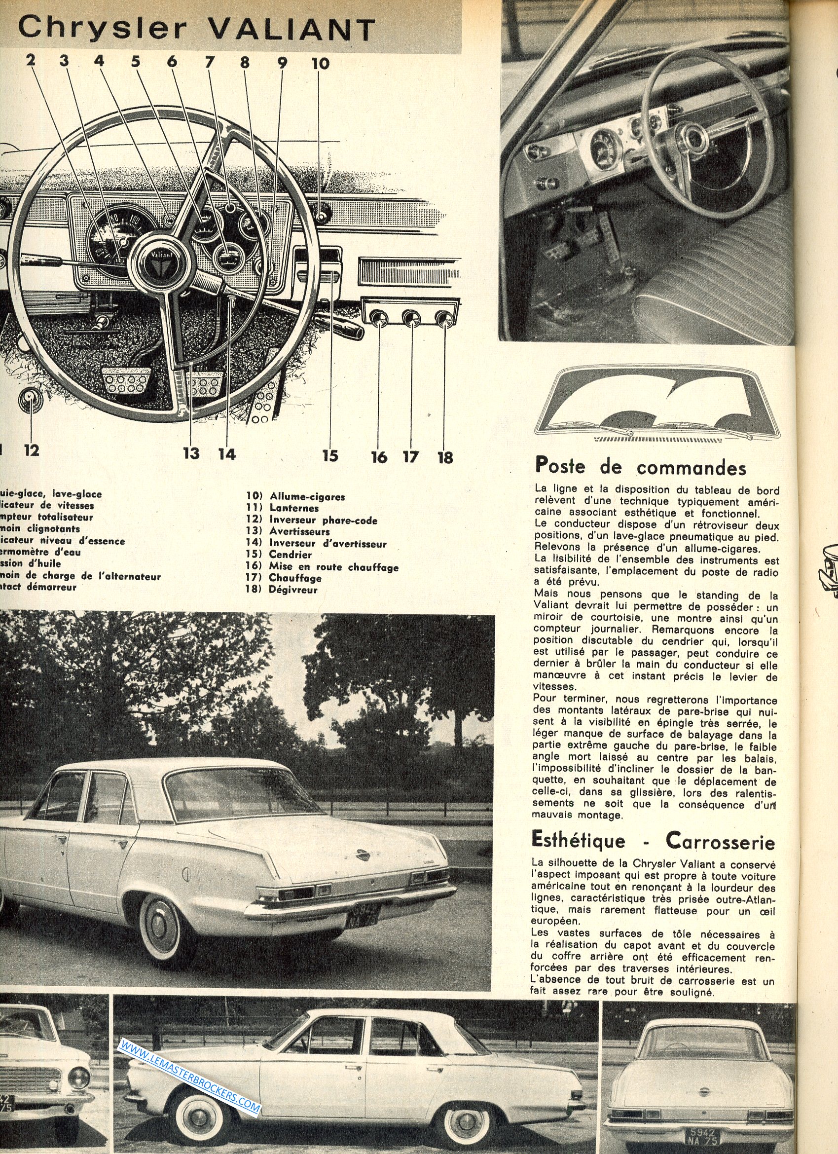 ESSAI CHRYSLER VAILLANT 1963
