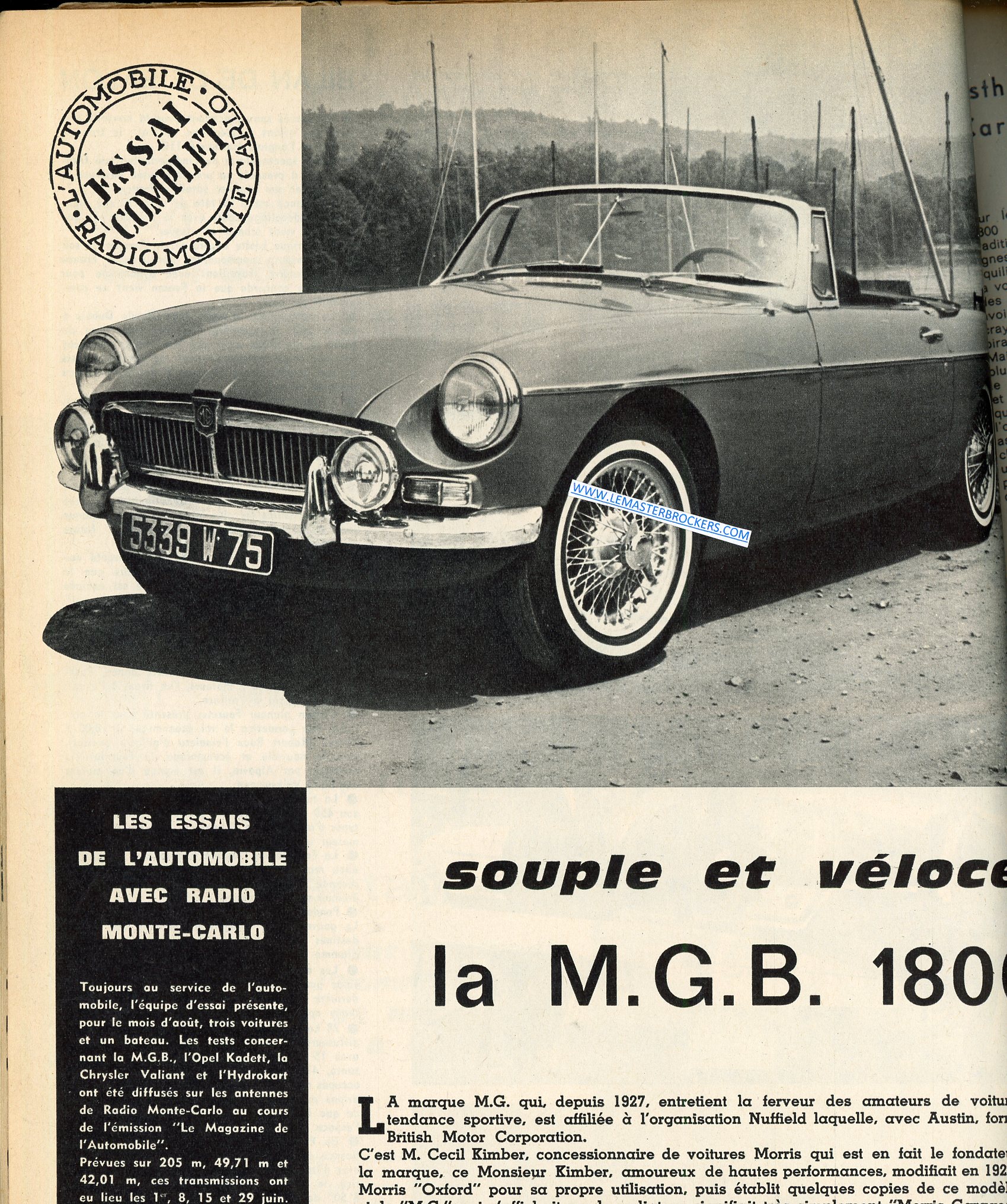 LAUTOMBILE MAGAZINE 207 1963 KADETT VAILLANT MGB PANHARD 24 YAMAHA 250 SPORT
