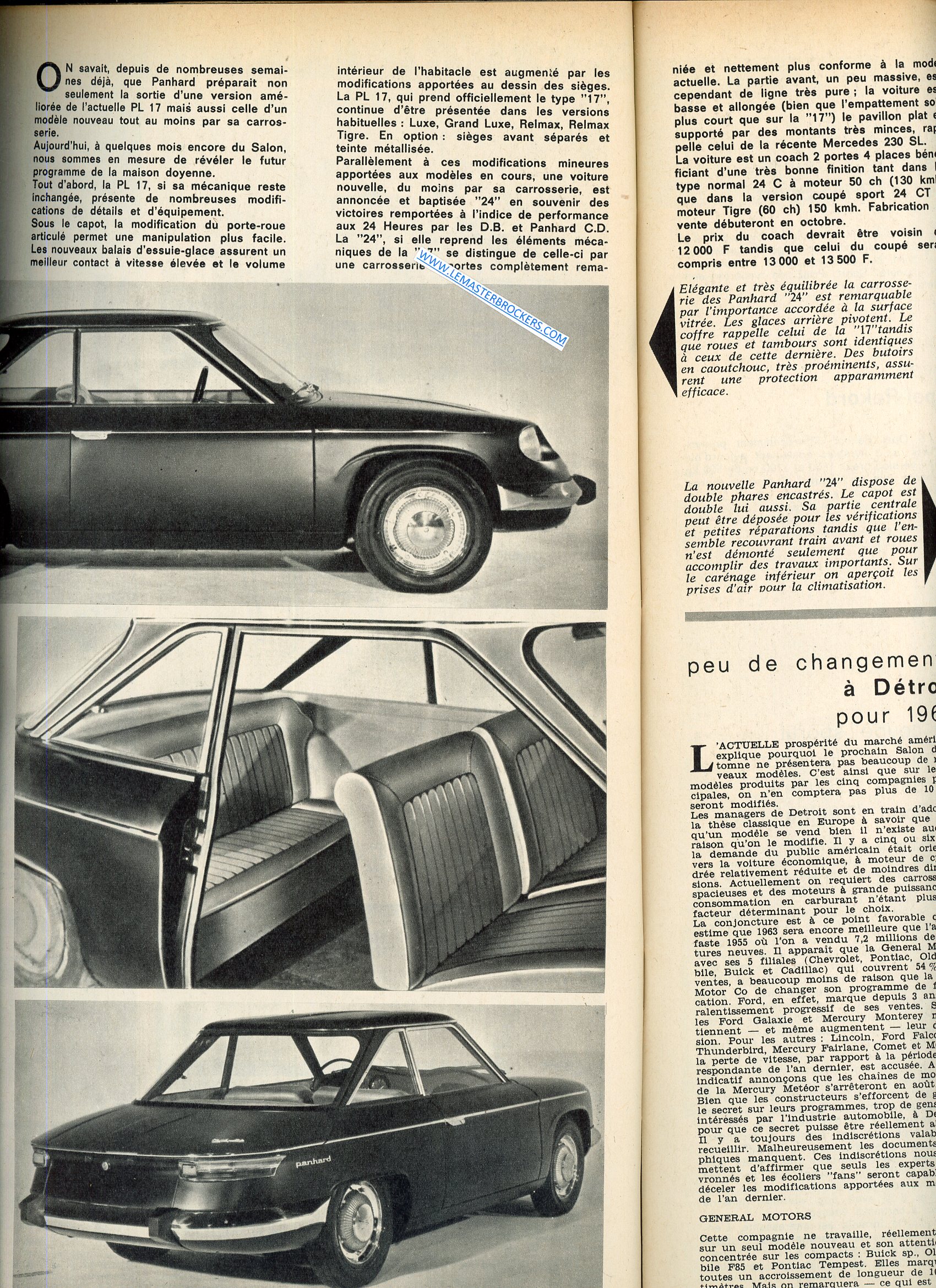 LAUTOMBILE MAGAZINE 207 1963 KADETT VAILLANT MGB PANHARD 24 YAMAHA 250 SPORT
