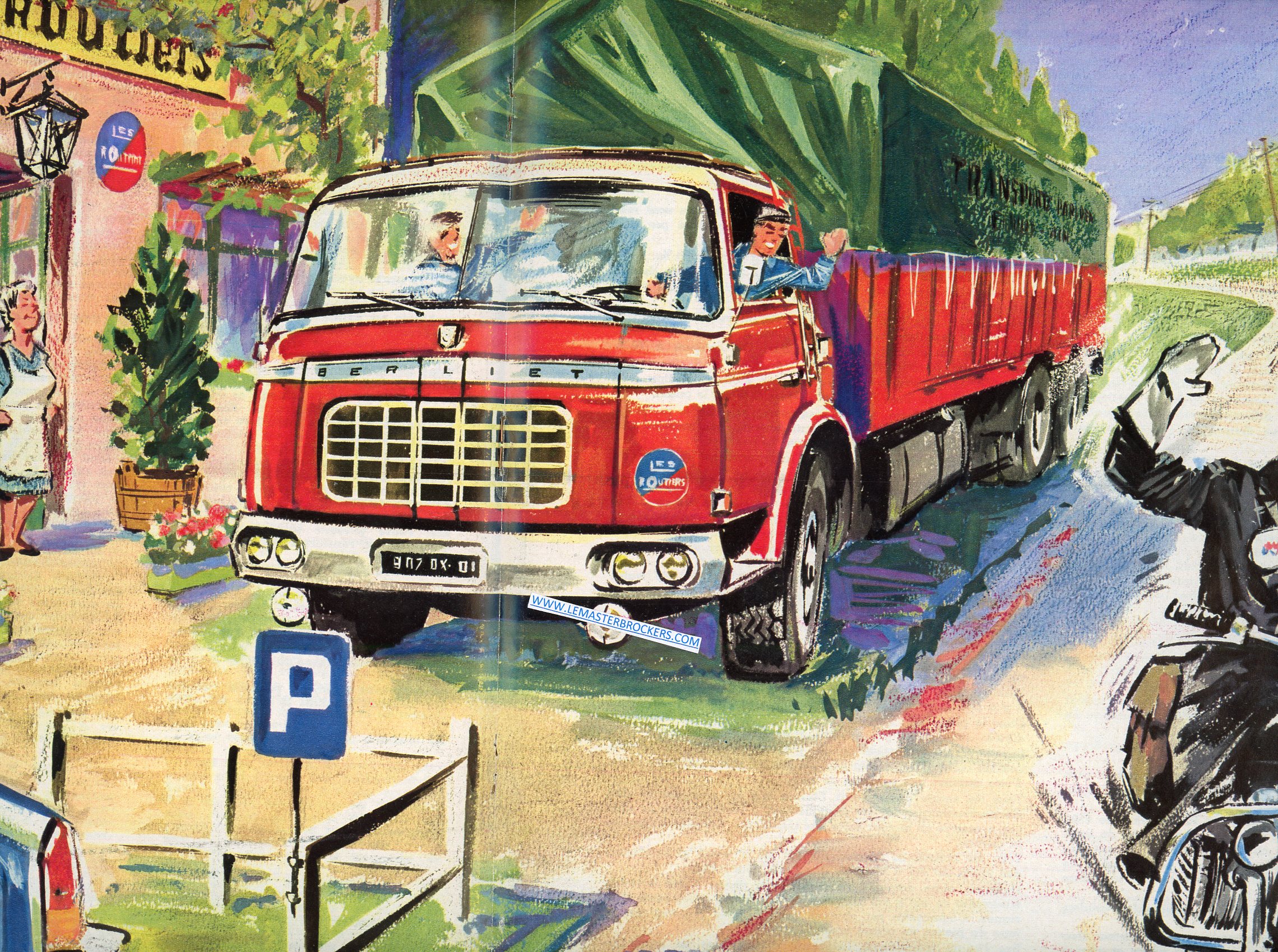 POSTER DE LAUTOMBILE MAGAZINE 204 1963