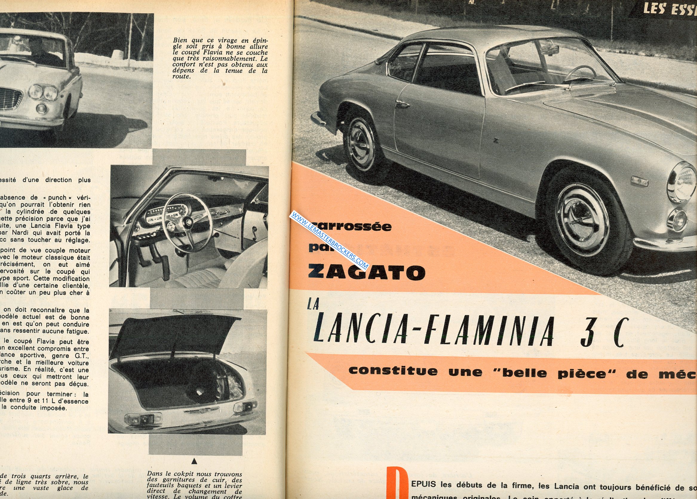 ESSAI LANCIA FLAMINIA ZAGATO 1963
