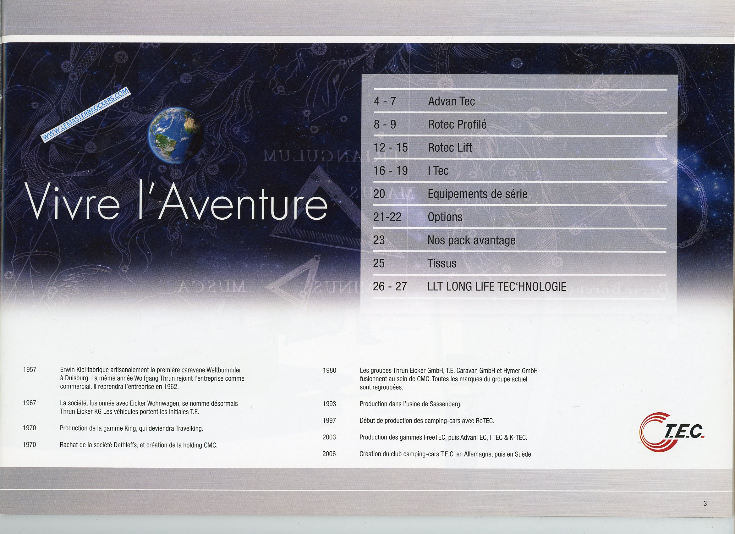BROCHURE T.E.C CAMPING-CARS 2014