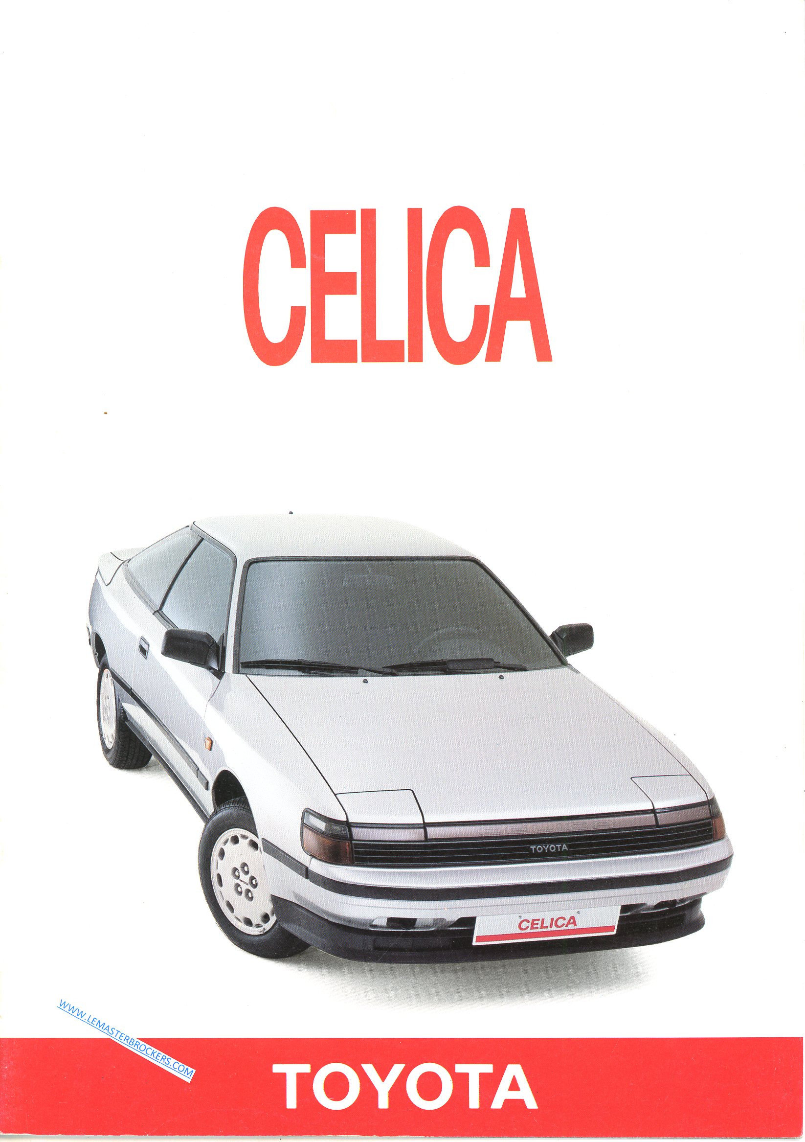 BROCHURE TOYOTA CELICA - EDITION 1989