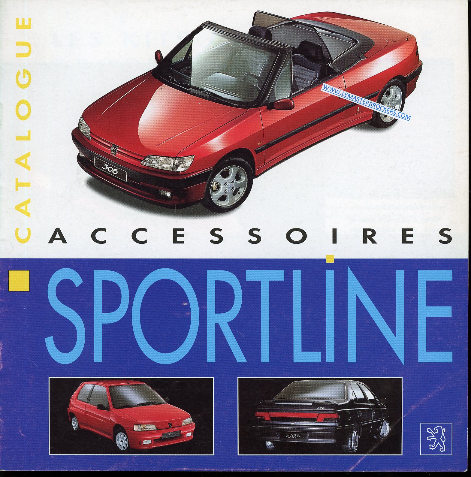 BROCHURE PEUGEOT ACCESSOIRES SPORTLINE 106 306 405 605 806