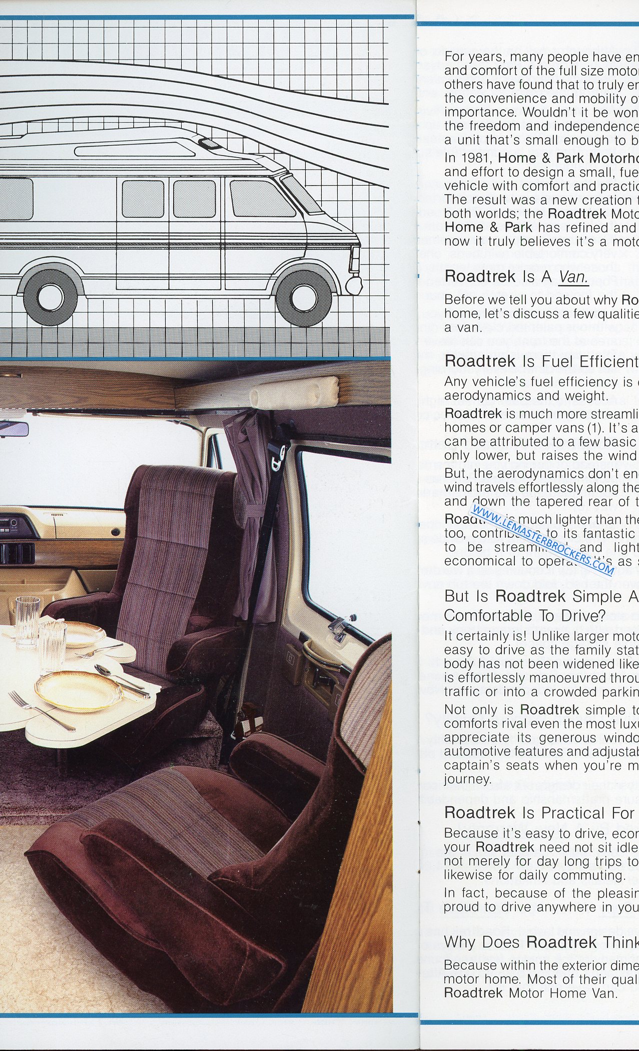 BROCHURE VAN ROADTREK VERSATILE INDEPENDENT POPULAR