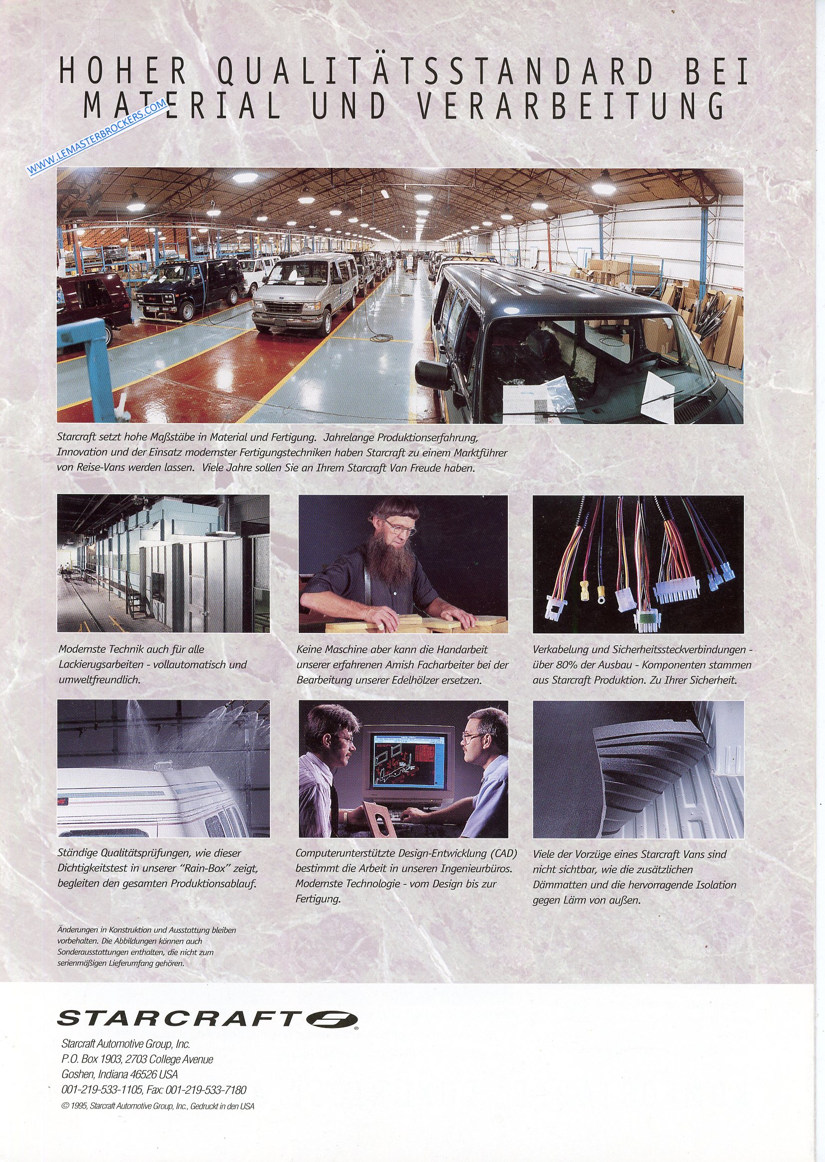 BROCHURE VAN STARCRAFT - 1995