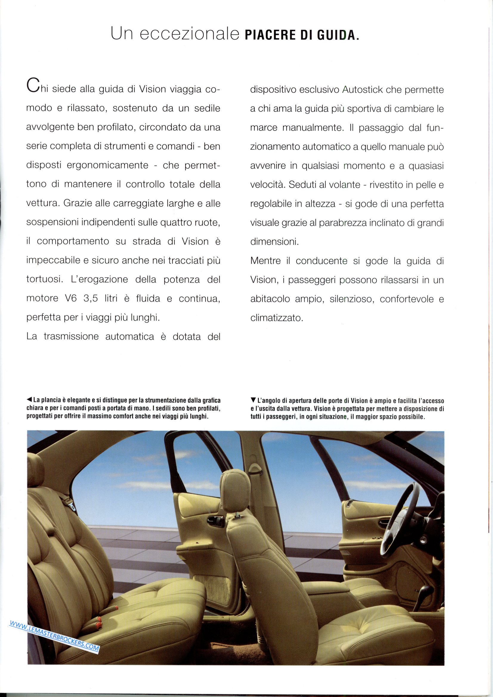 BROCHURE CATALOGUE CHRYSLER VISION V6 1995 ITALIEN