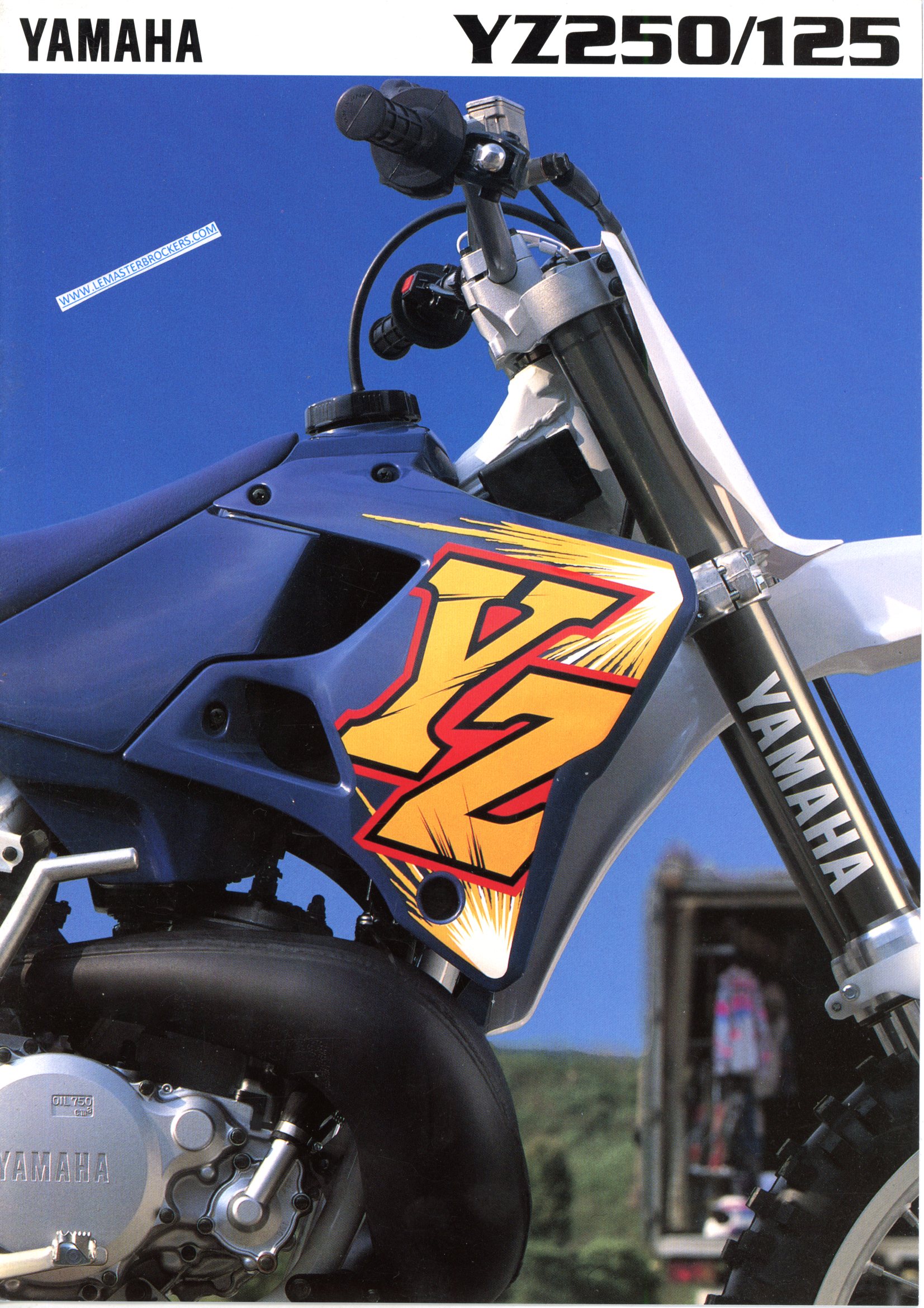 BROCHURE MOTO YAMAHA YZ250 YZ125 1996