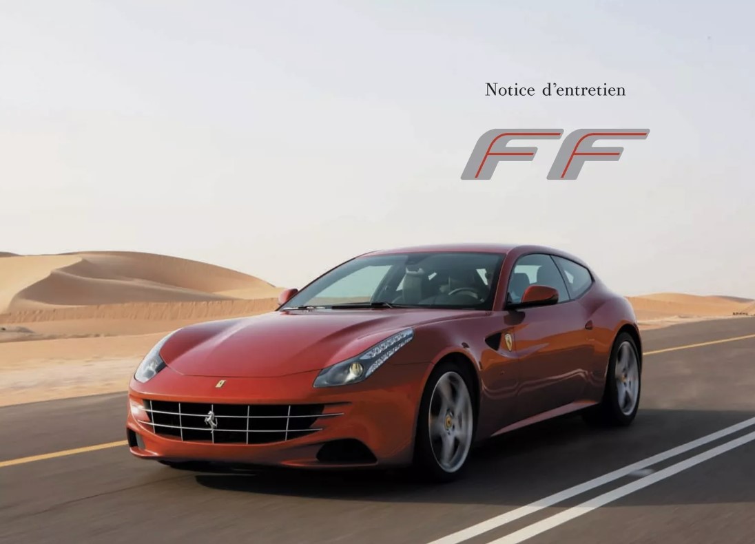 OWNERS MANUAL FERRARI FF 2011 A 2016
