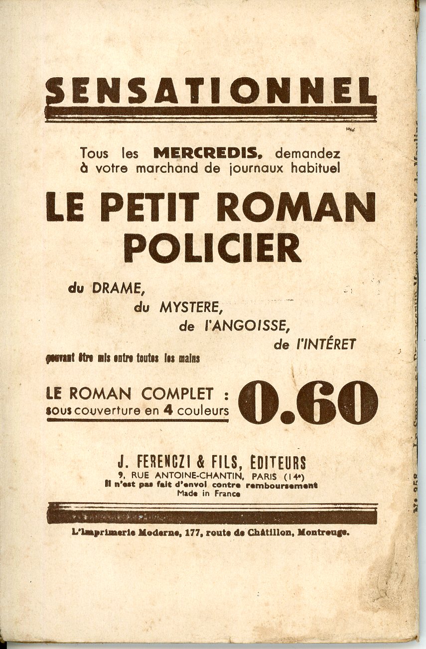 ROMAN LE SECRET DU PROFESSEUR MYSTERE - MAURICE DE MOULINS