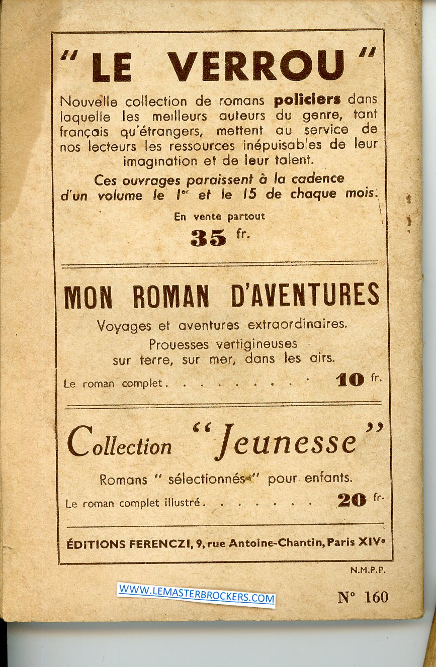 ROMAN TRAGEDIE AU 7eme ETAGE - ROMAN POLICIER - EDITION 1951