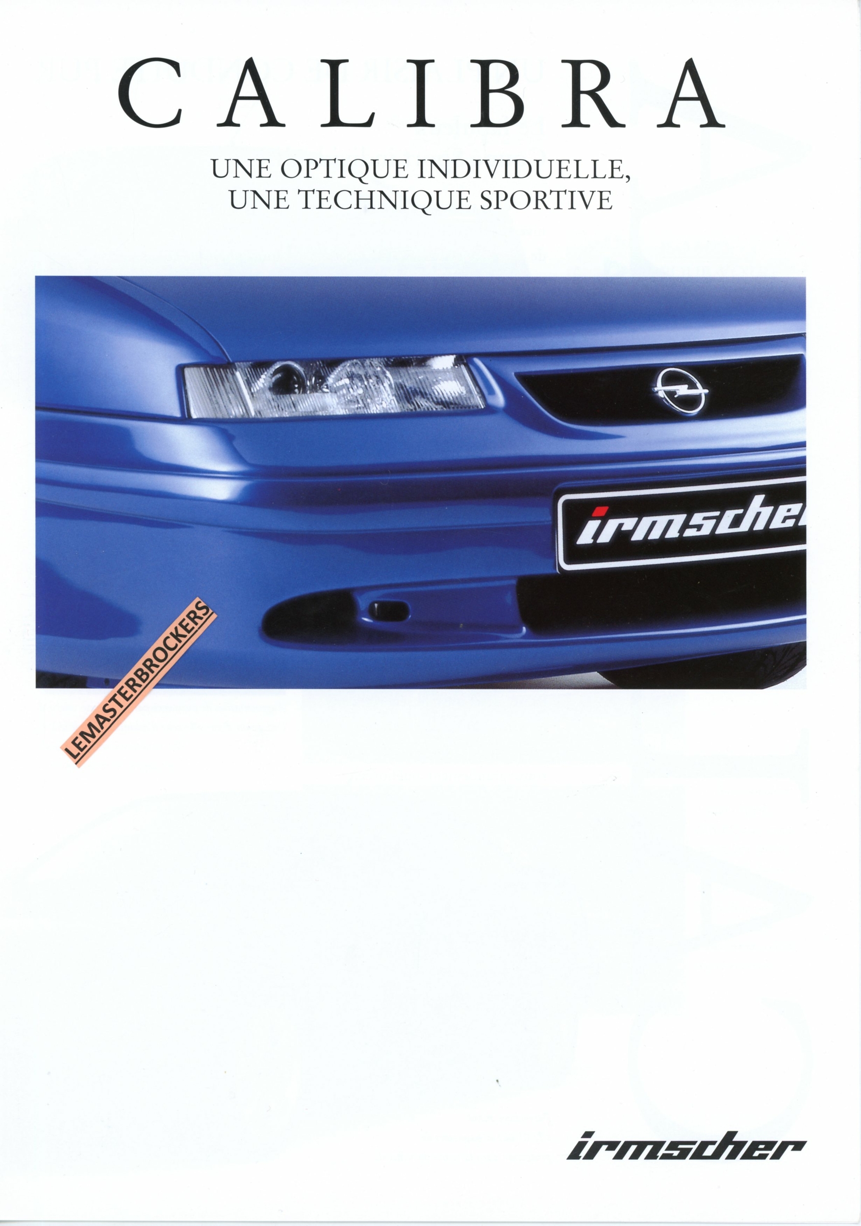 OPEL CALIBRA IRMSCHER ACCESSOIRES - BROCHURE AUTO 1997