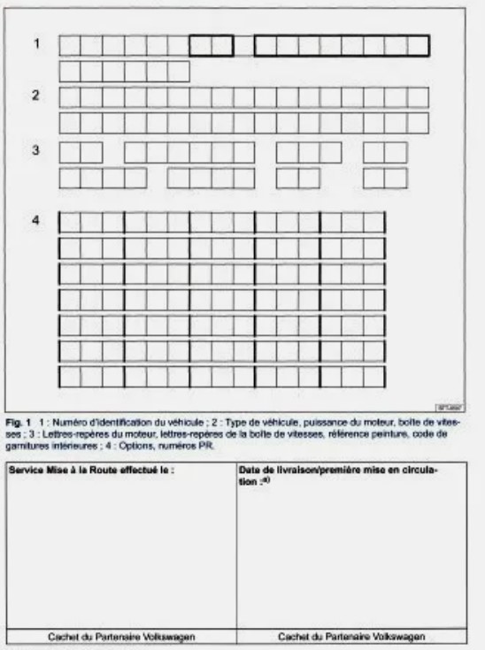 CARNET SERVICE VW