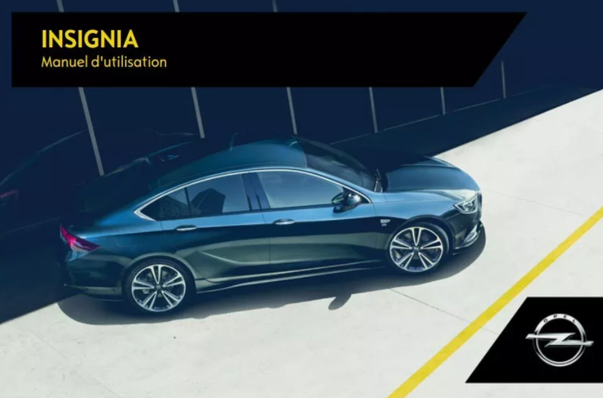 MANUEL DU PROPRIETAIRE OPEL INSIGNIA
