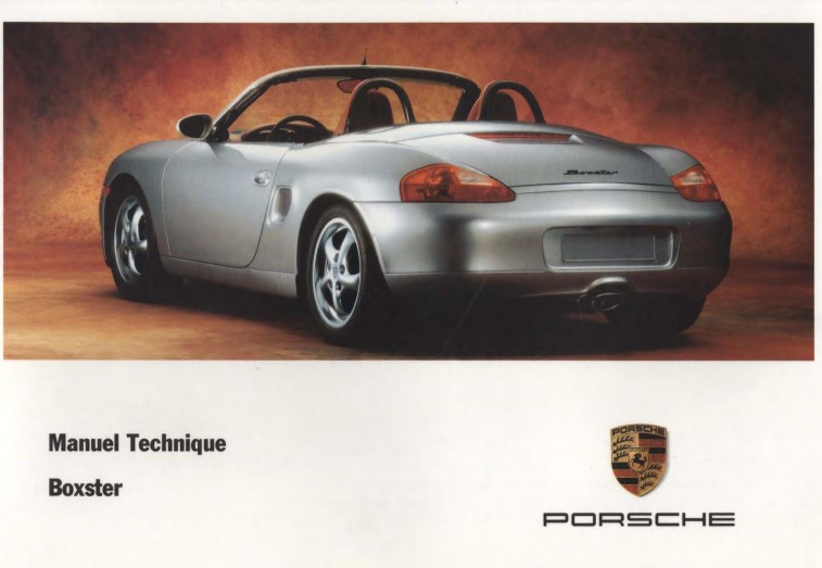 MANUEL DU PROPRIETAIRE PORSCHE BOXSTER