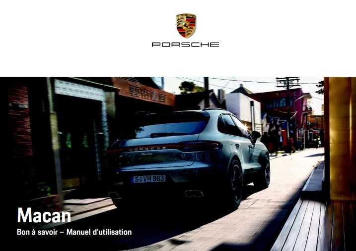 MANUEL DU PROPRIETAIRE PORSCHE MACAN