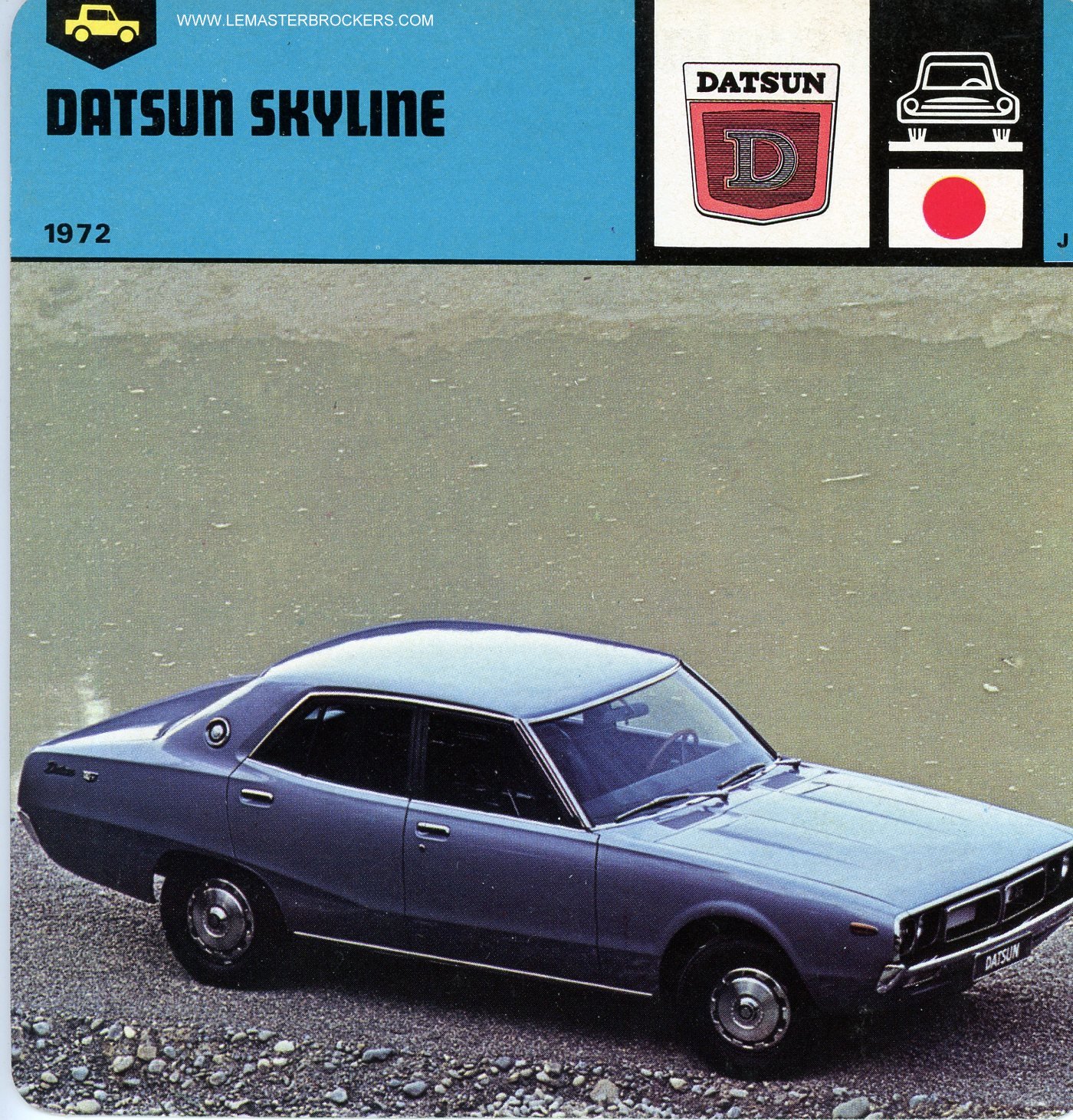 FICHE AUTO DATSUN SKYLINE 1972