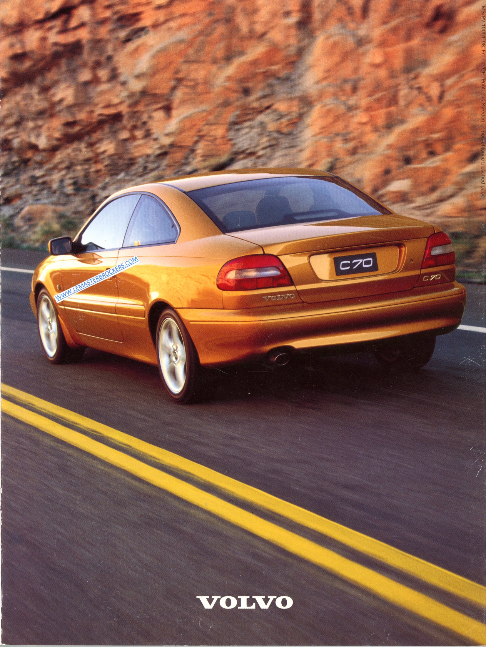 CATALOGUE VOLVO C70 1998