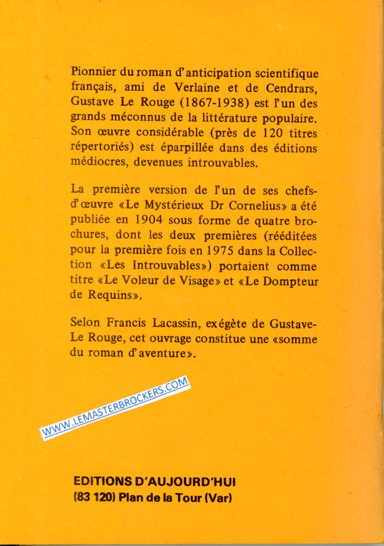 LES INTROUVABLES GUSTAVE LE ROUGE 1975