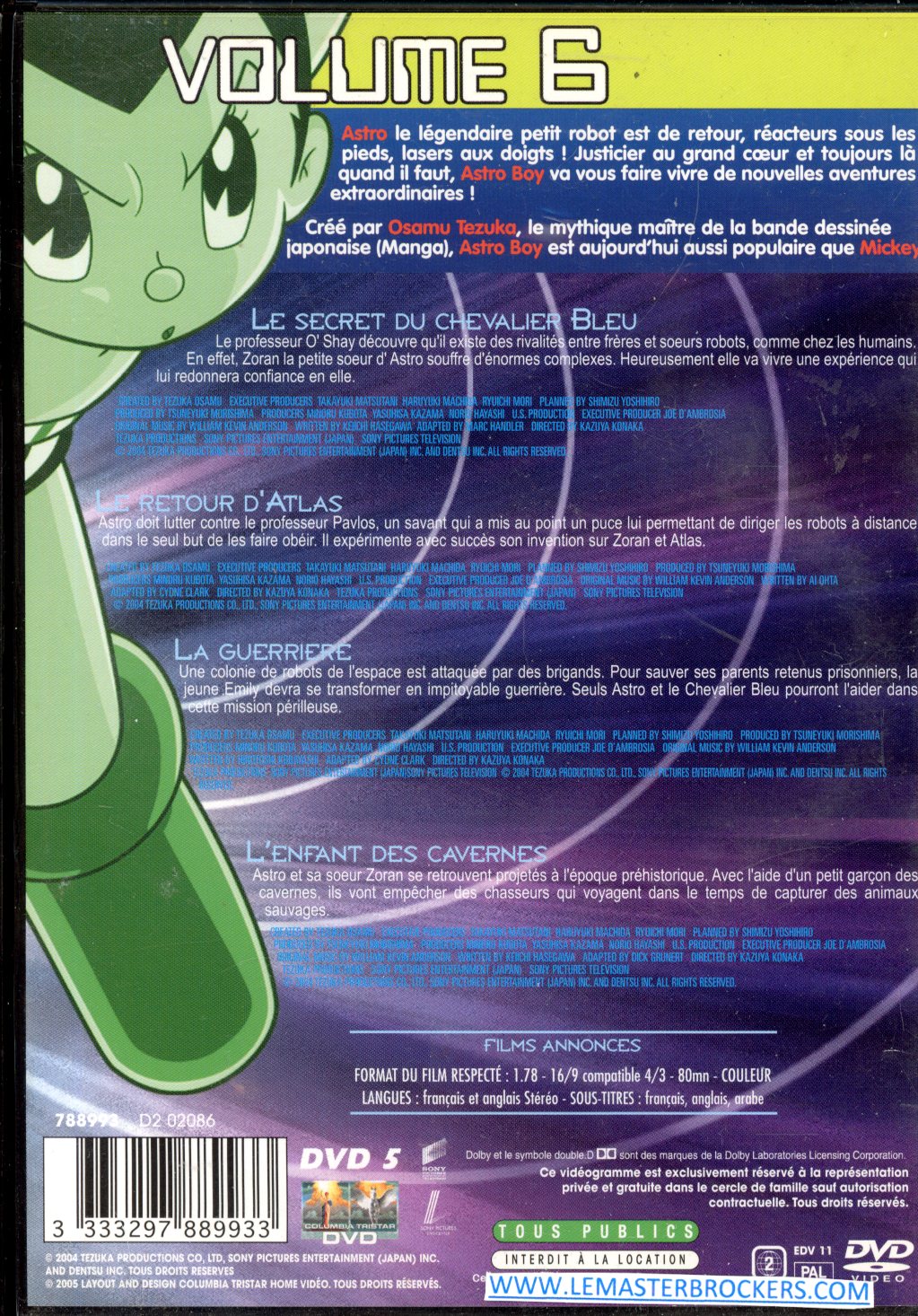 3333297889933 DVD ASTRO BOY VOLUME 6