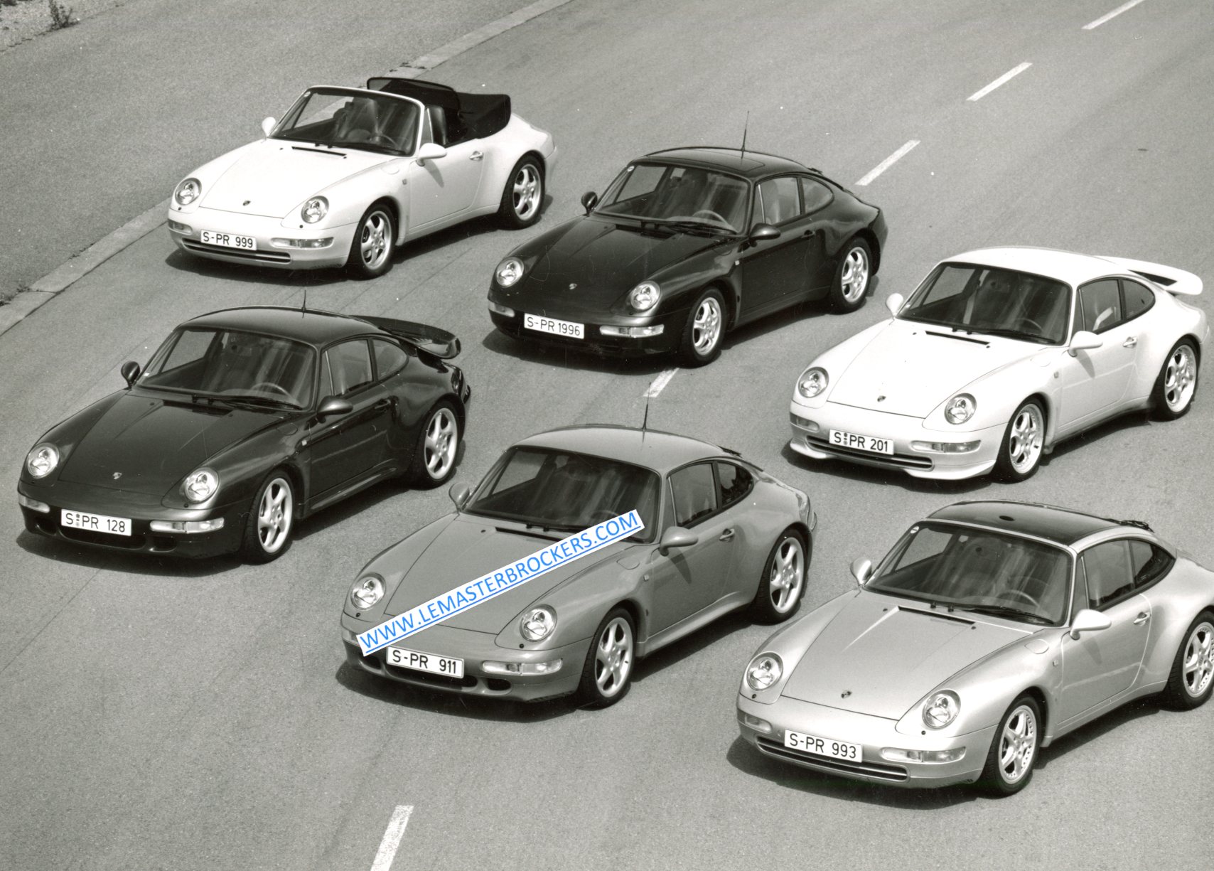 PHOTO PRESSE PORSCHE 911 GAMME 1996
