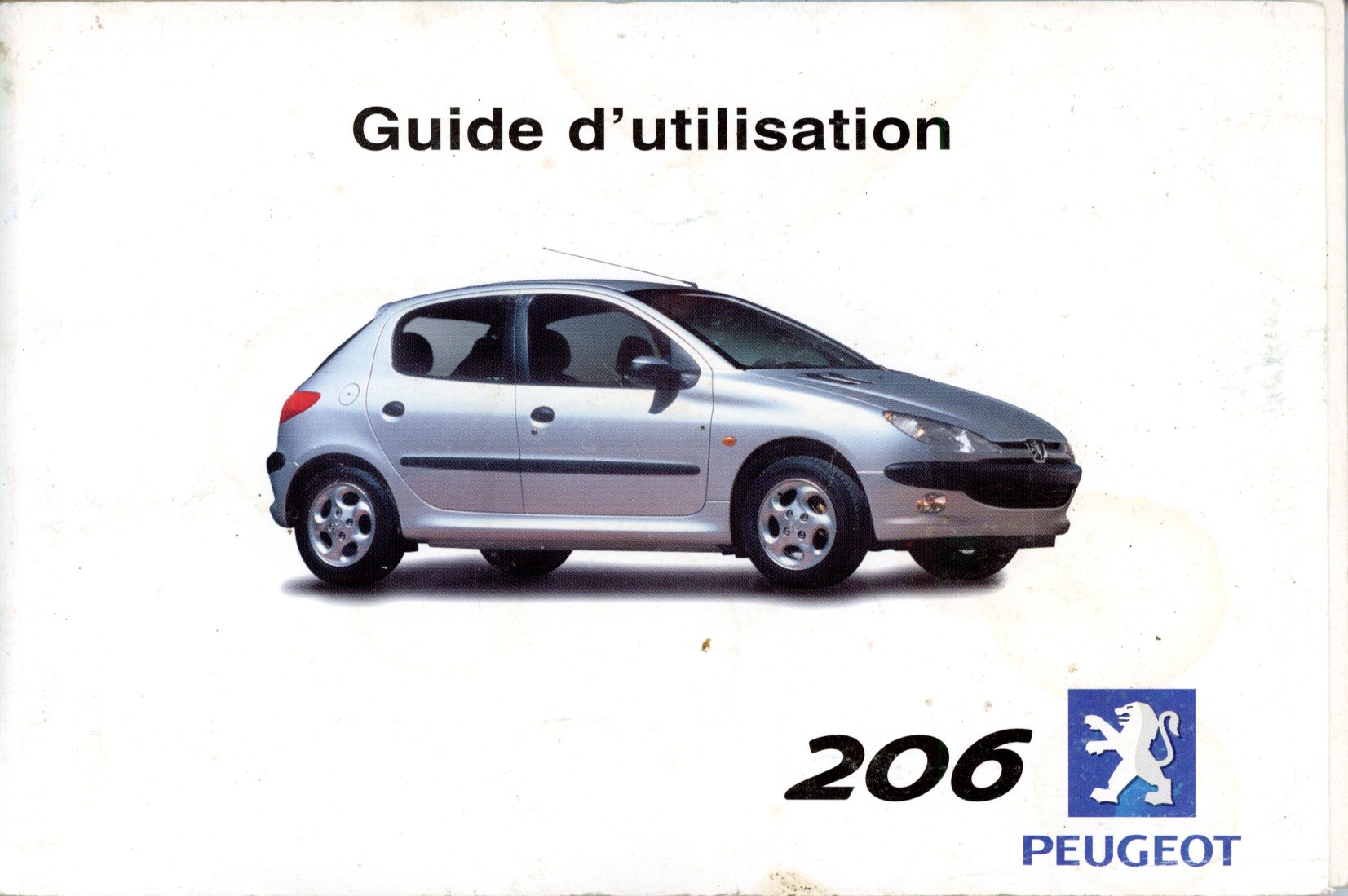 MANUEL DU PROPRIÉTAIRE PEUGEOT 206