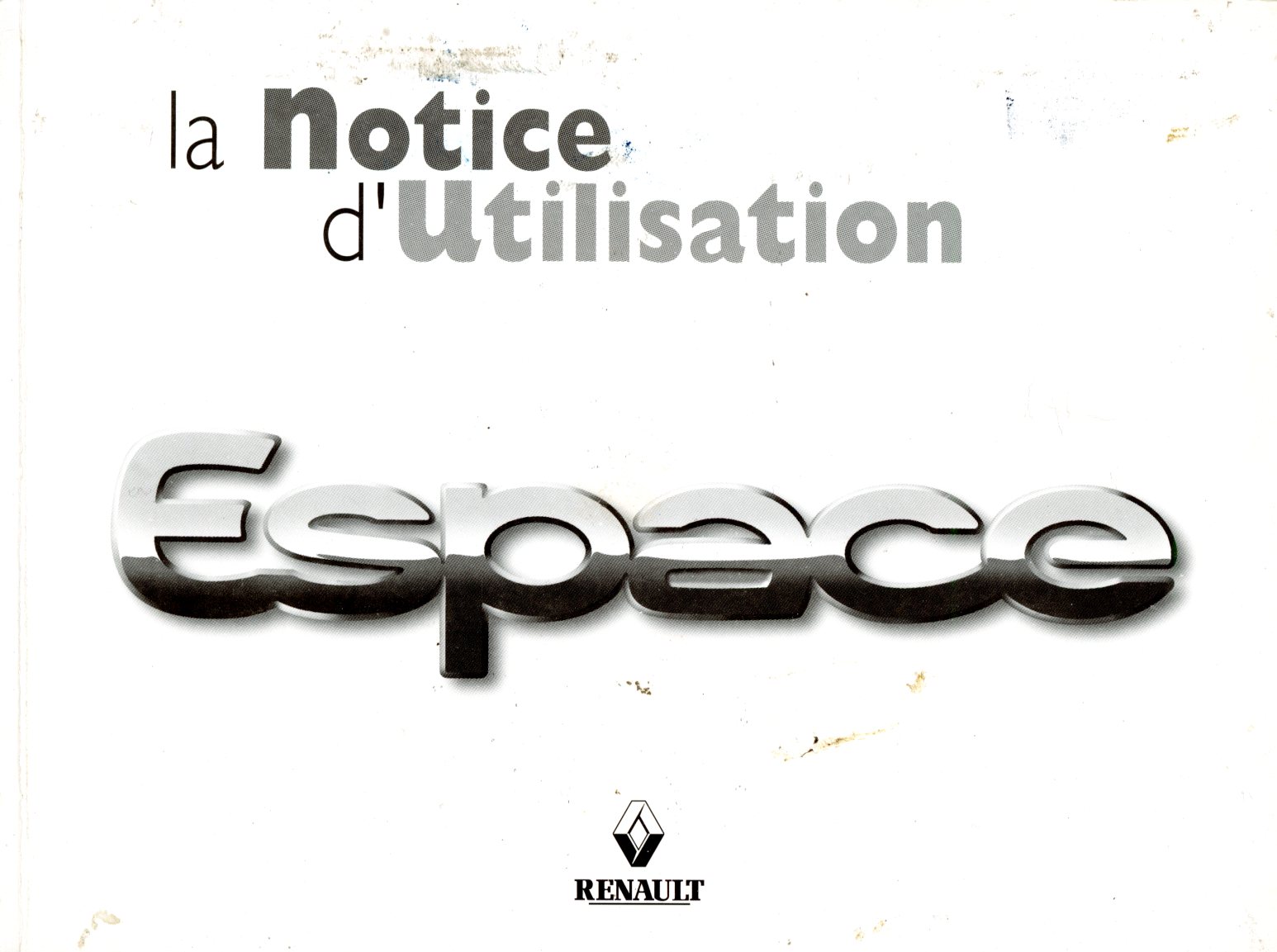 NOTICE DUTILISATION RENAULT ESPACE