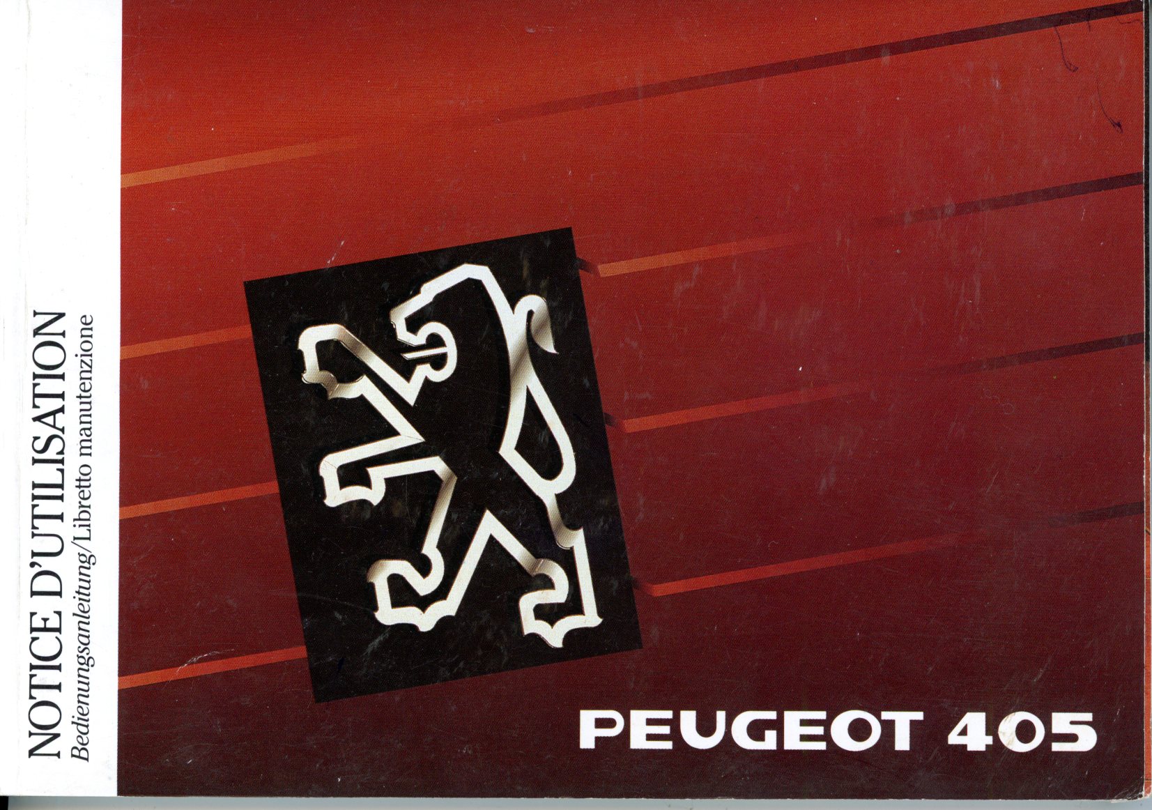 NOTICE DUTILISATION PEUGEOT 405