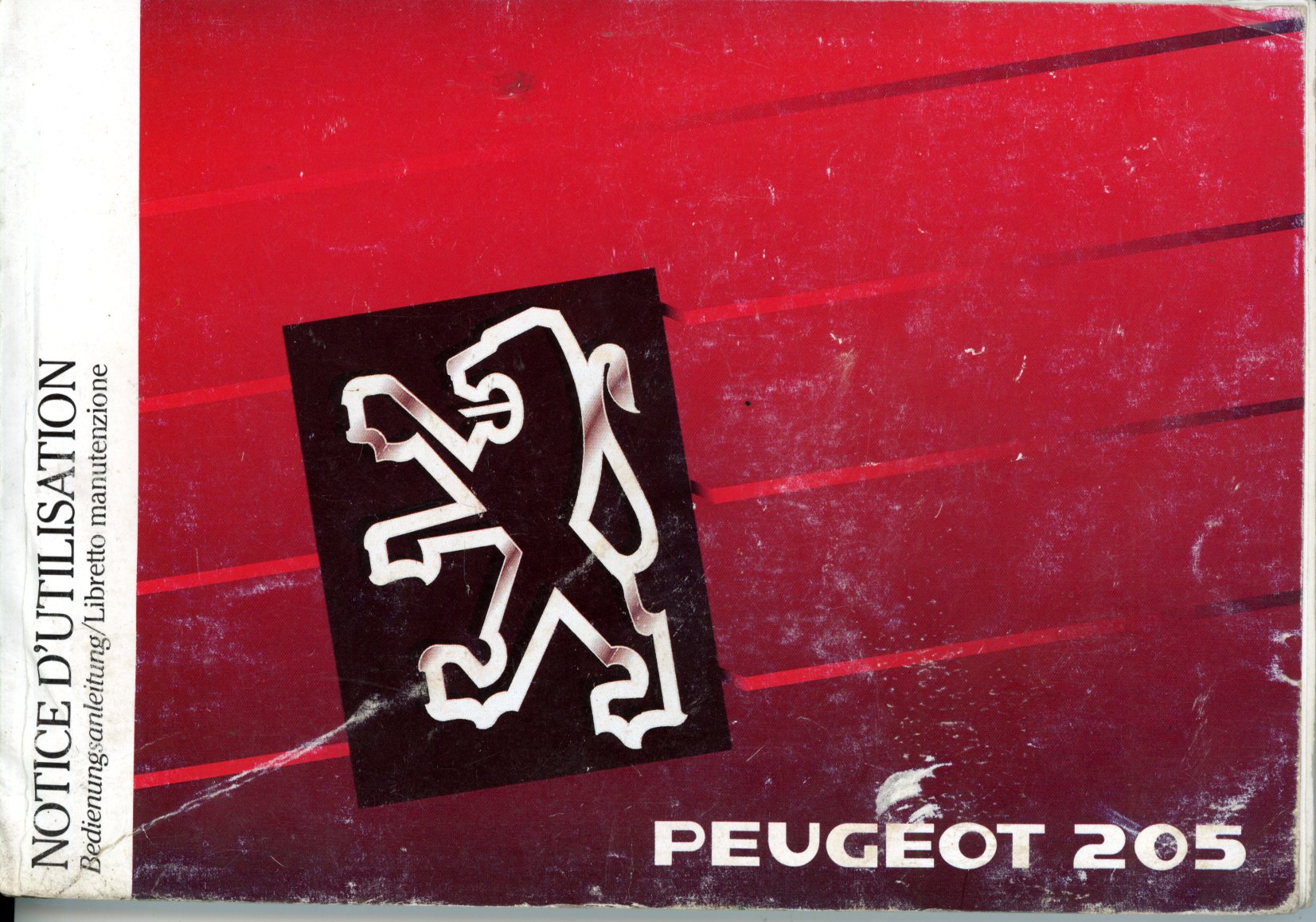 NOTICE DUTILISATION PEUGEOT 205 GTI 1.6 1.9